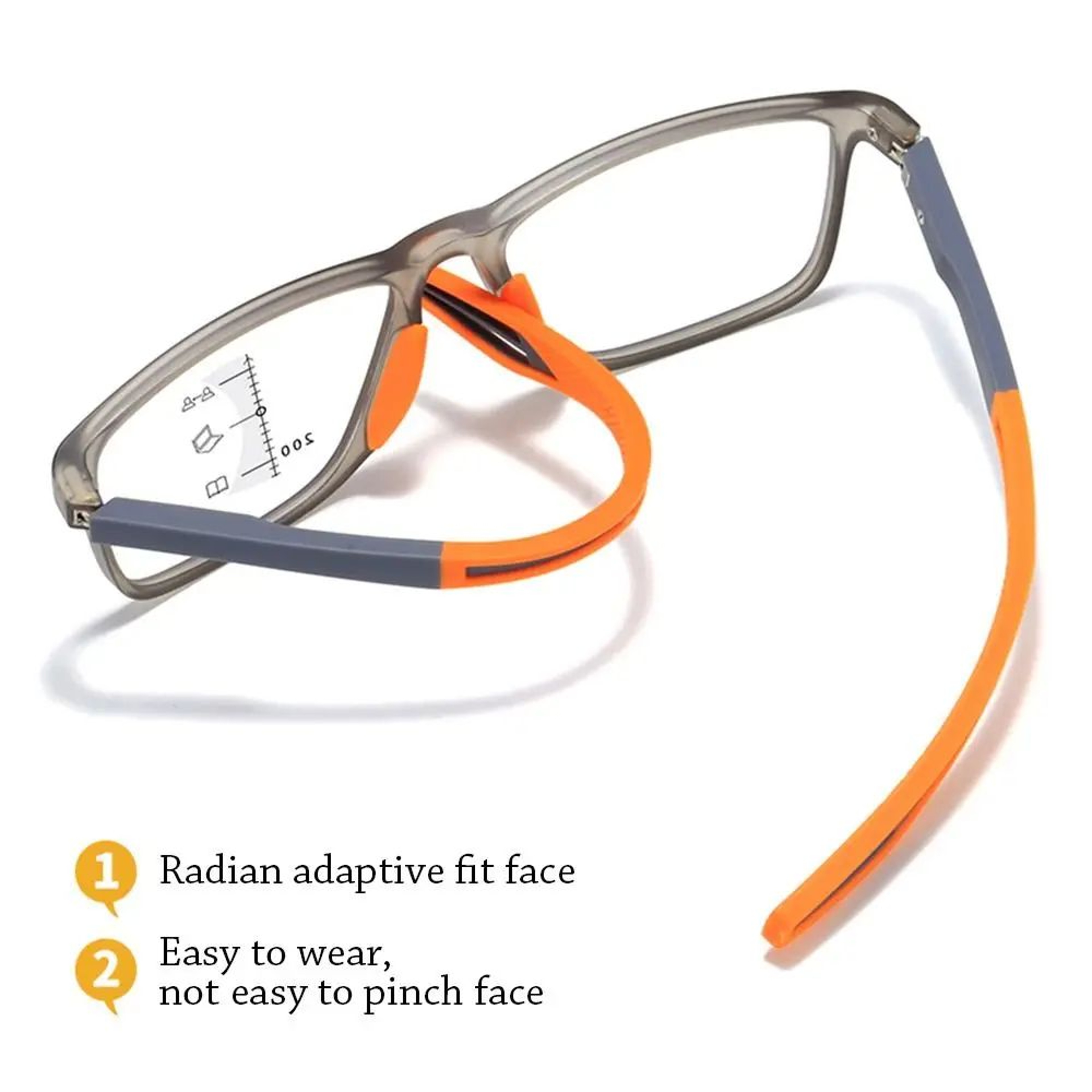TR90 Anti Blue Light Progressive Reading Glasses 3