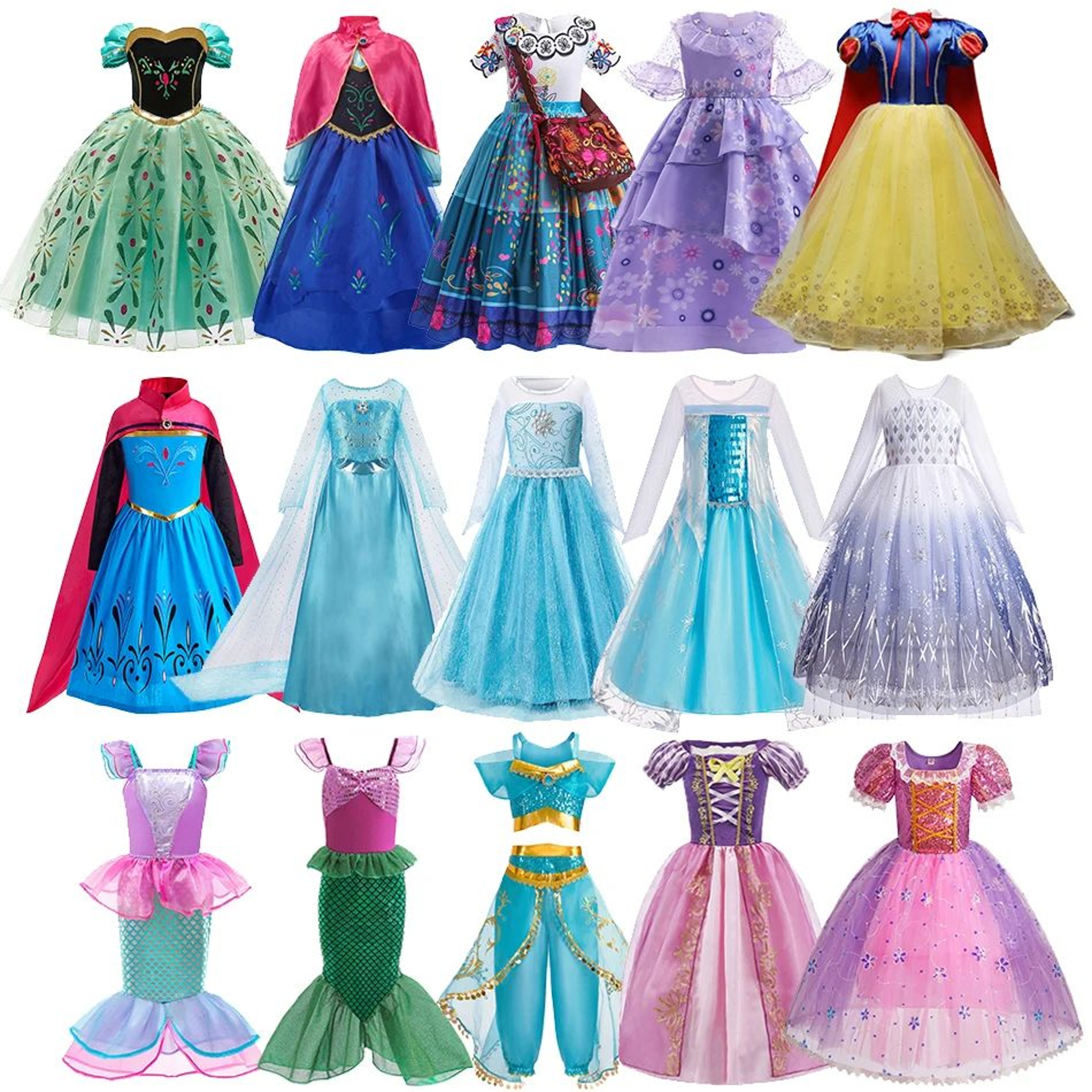 Girls Princess Cosplay Dress Costume For Kids 0