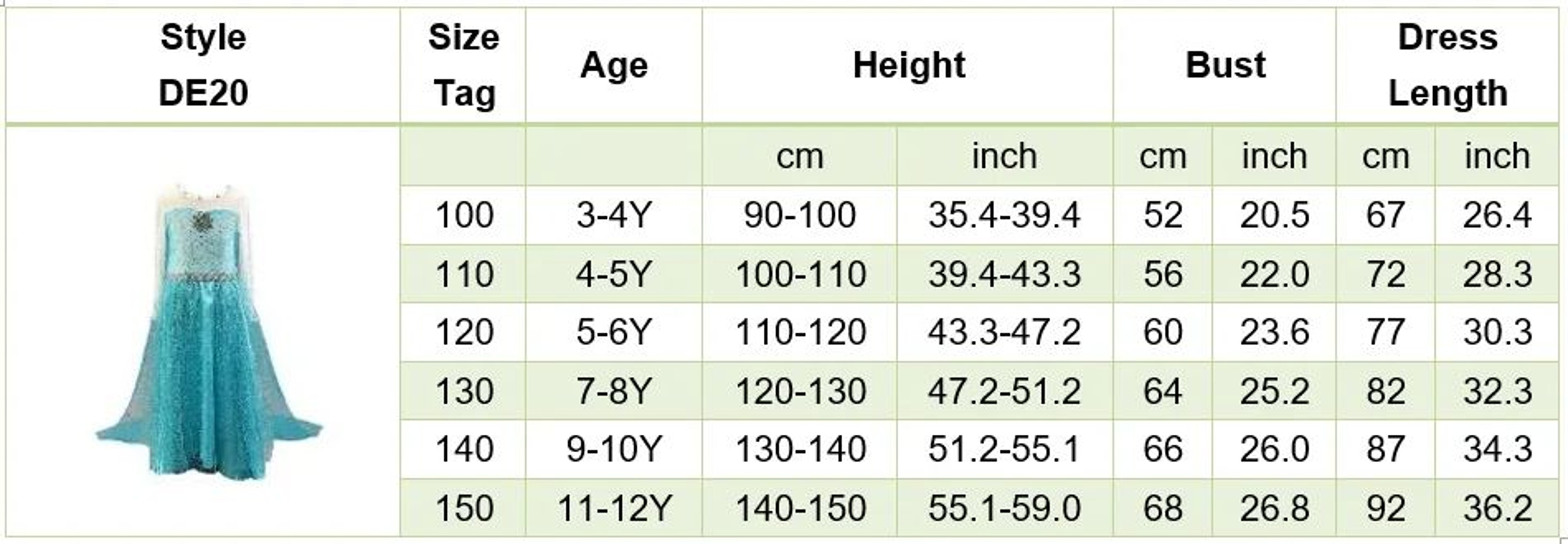 Girls Princess Cosplay Dress Costume For Kids 24