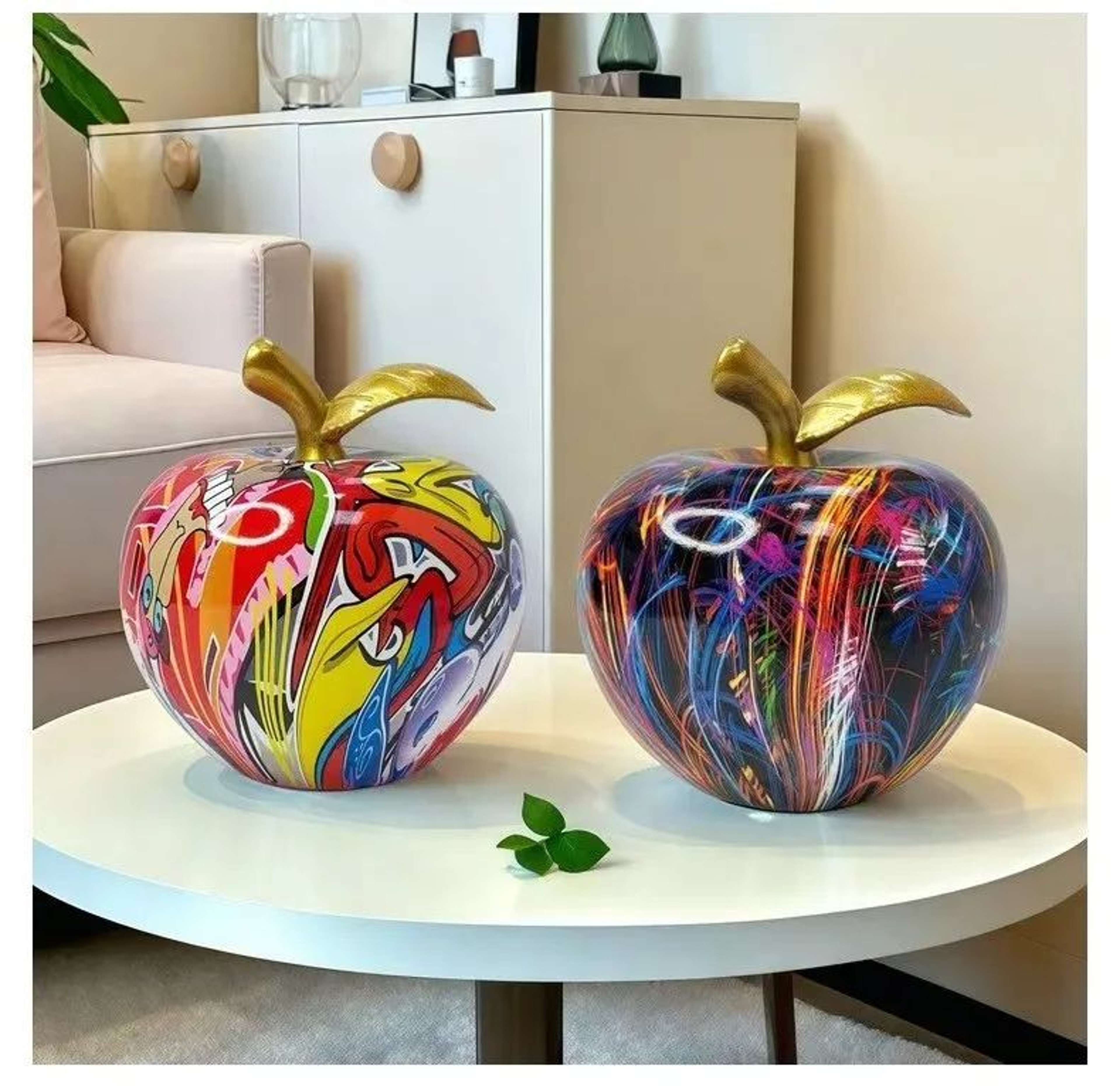 Abstract Apple Resin Art Decoration Statue 4