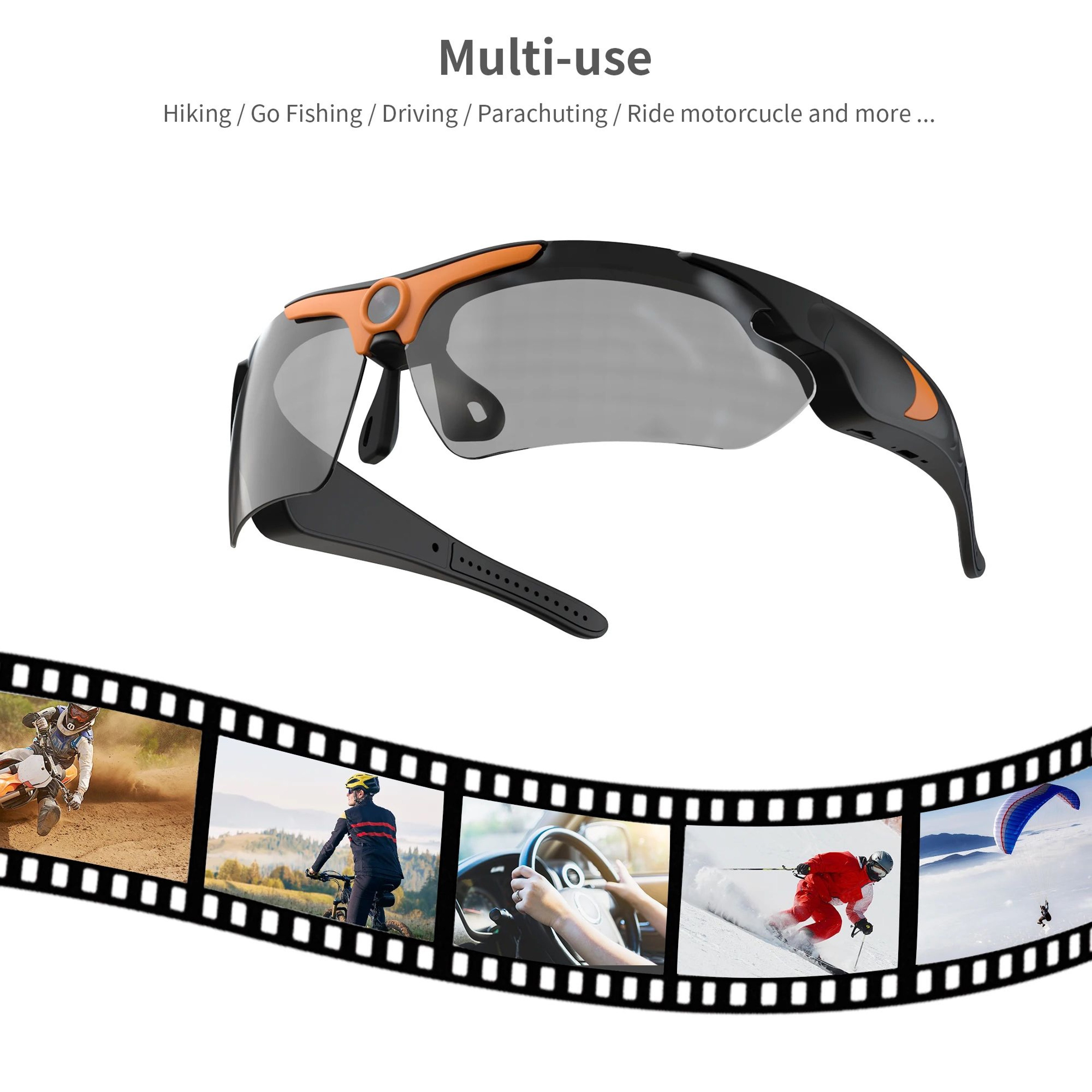 HD 1080P Smart Glasses Camera With Polarized Lens 4