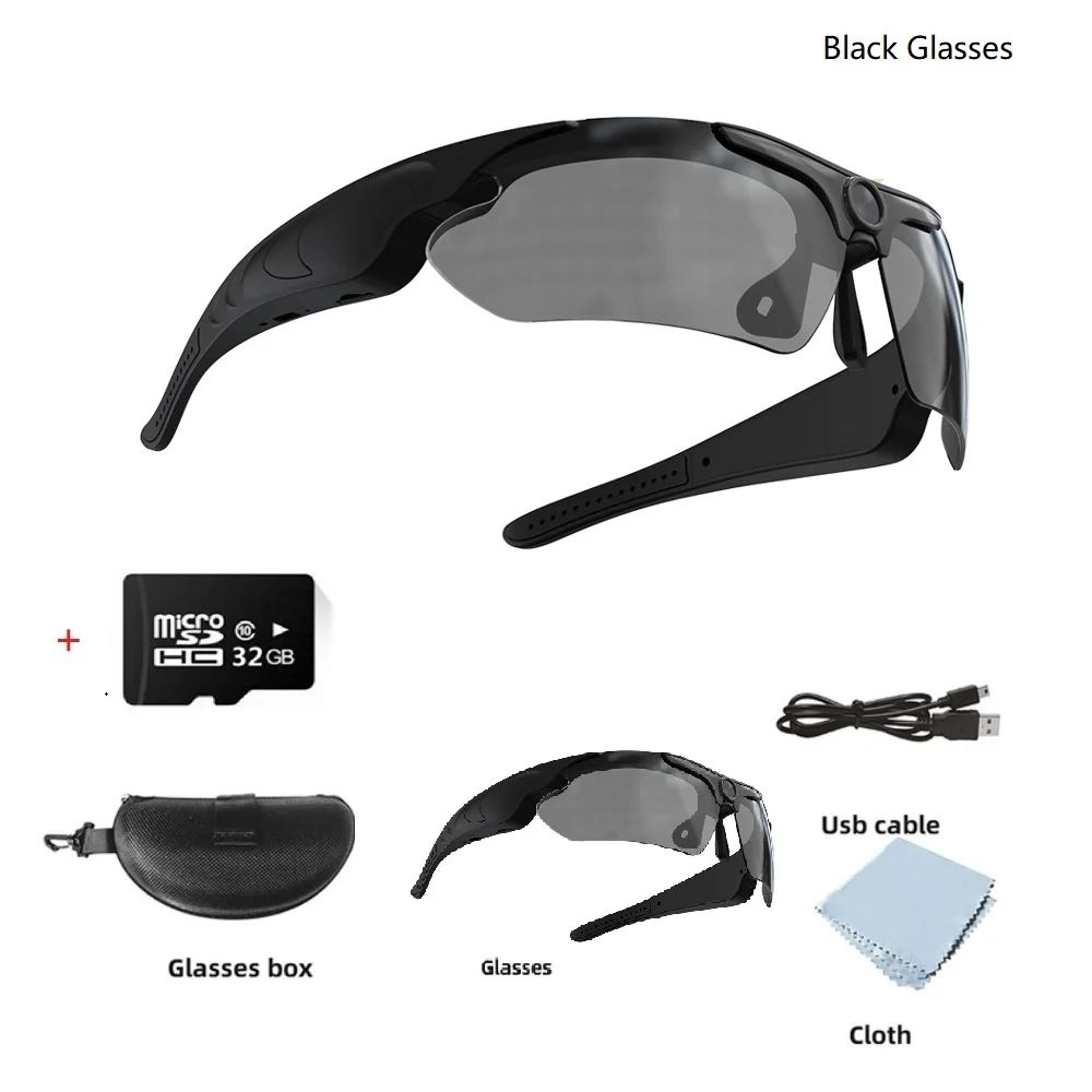 HD 1080P Smart Glasses Camera With Polarized Lens 13