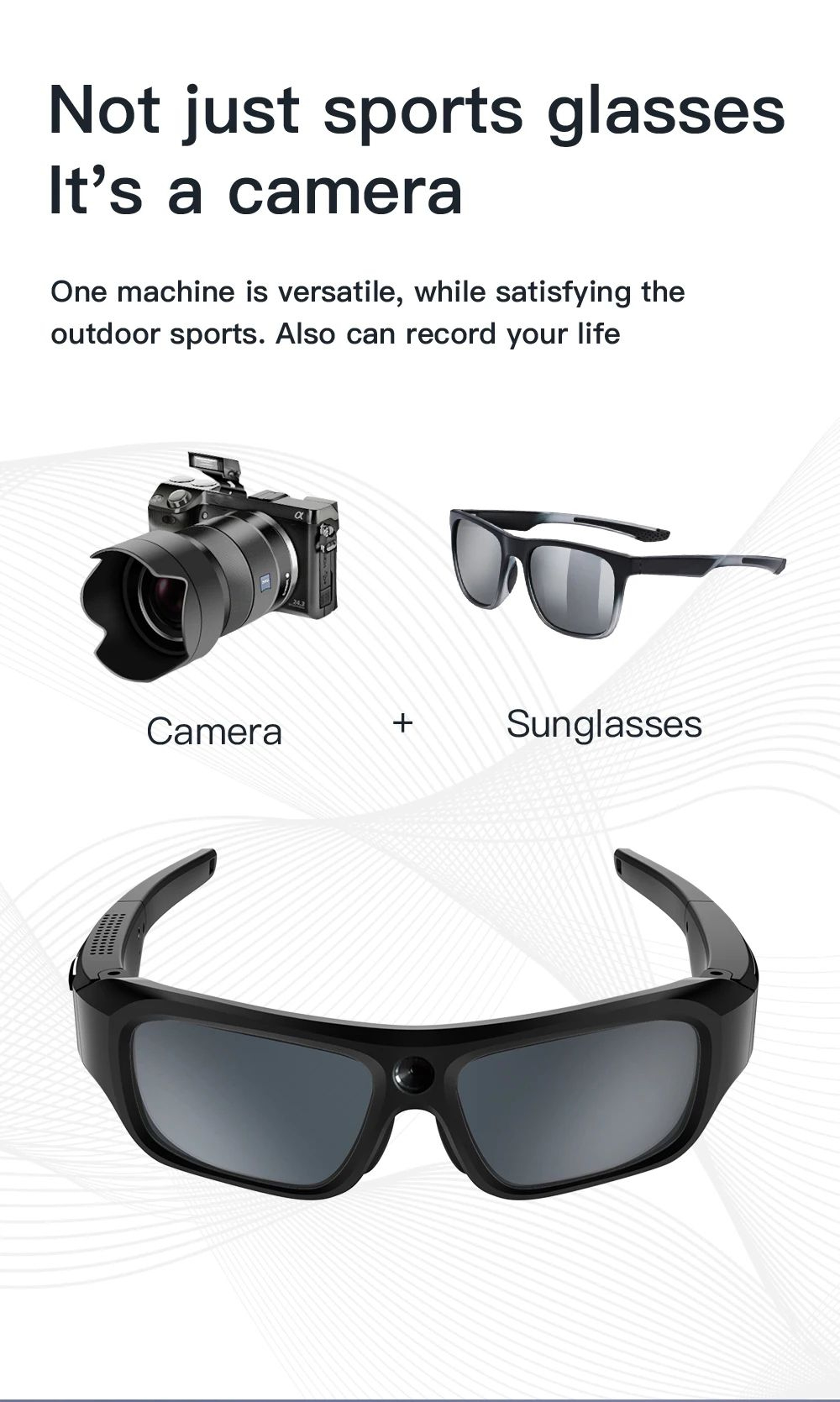 4K HD Smart Glasses Camera For Driving And Cycling 5