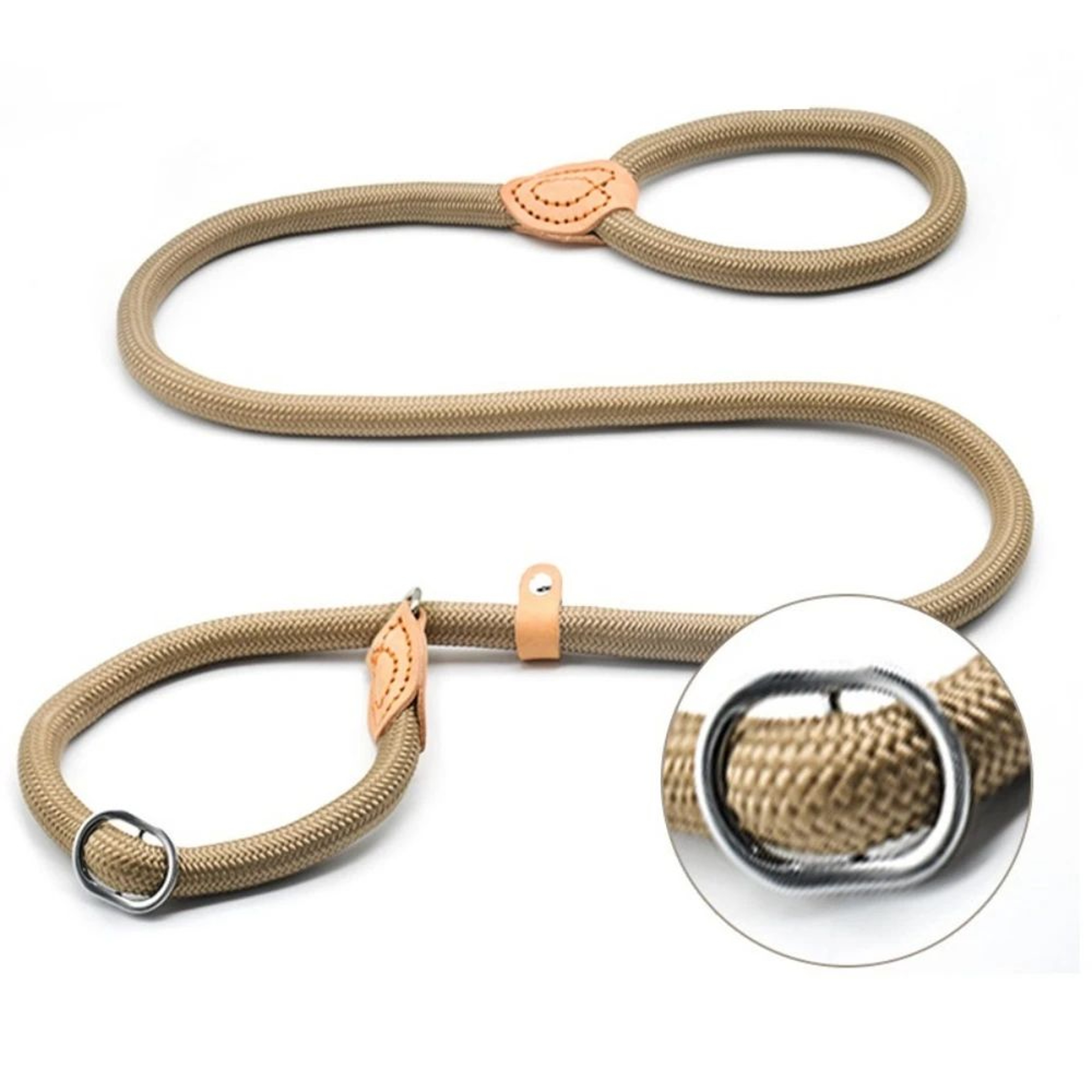 Heavy Duty Braided Rope Dog Slip Leash 4