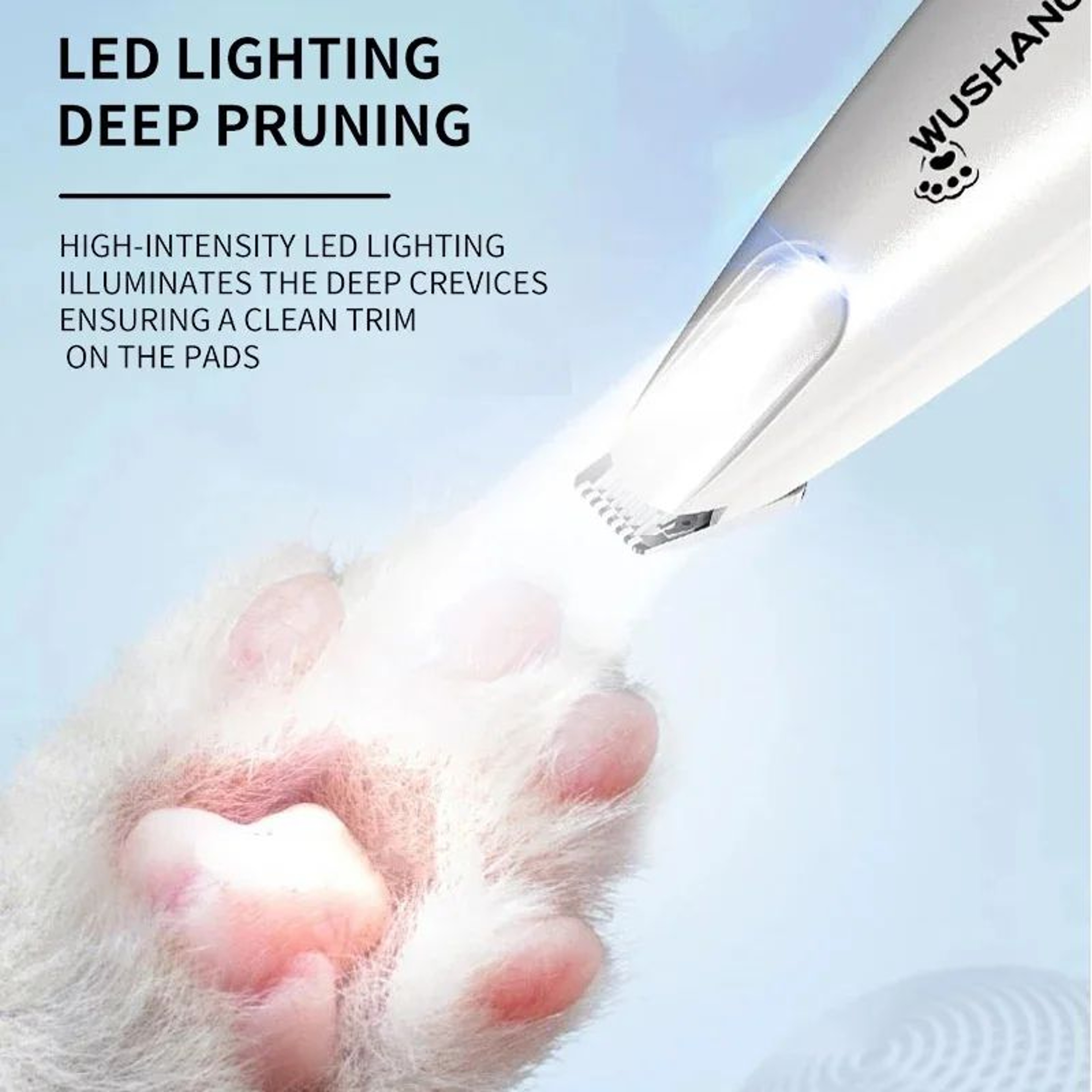 Waterproof Pet Grooming Trimmer With LED Light 2
