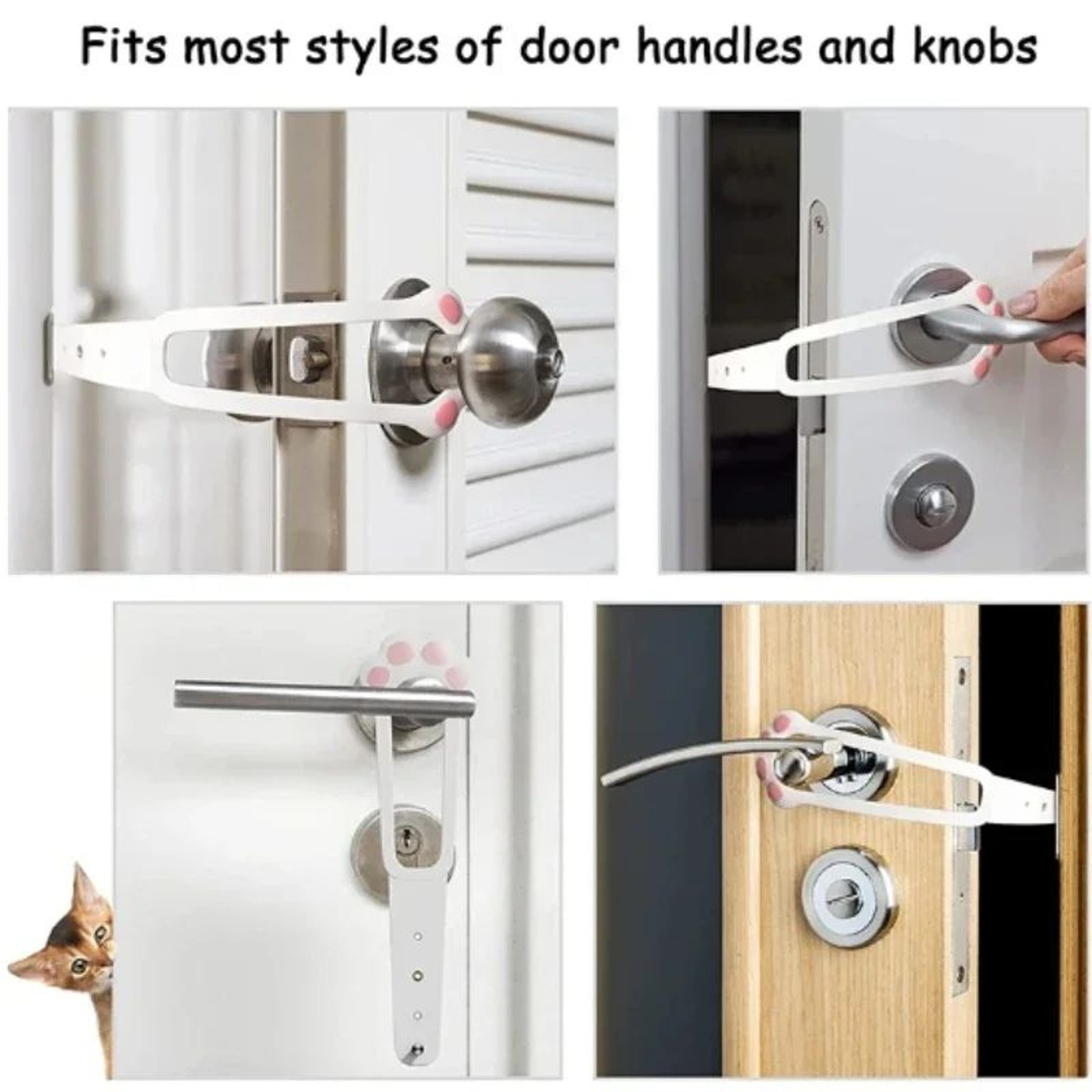 Adjustable Pet Door Latch Strap For Cats And Dogs 2