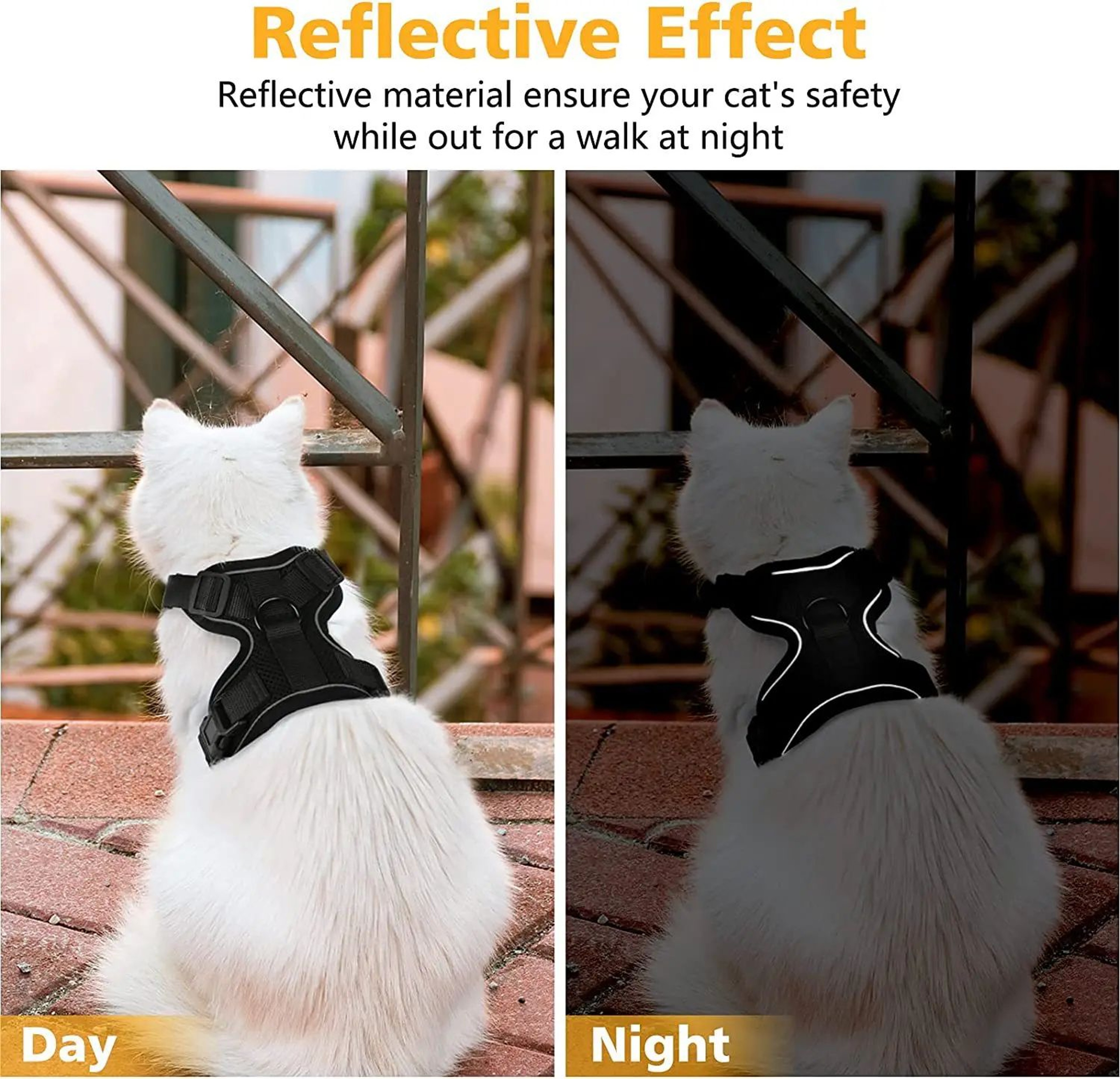 Escape Proof Adjustable Cat Harness And Leash Set 4
