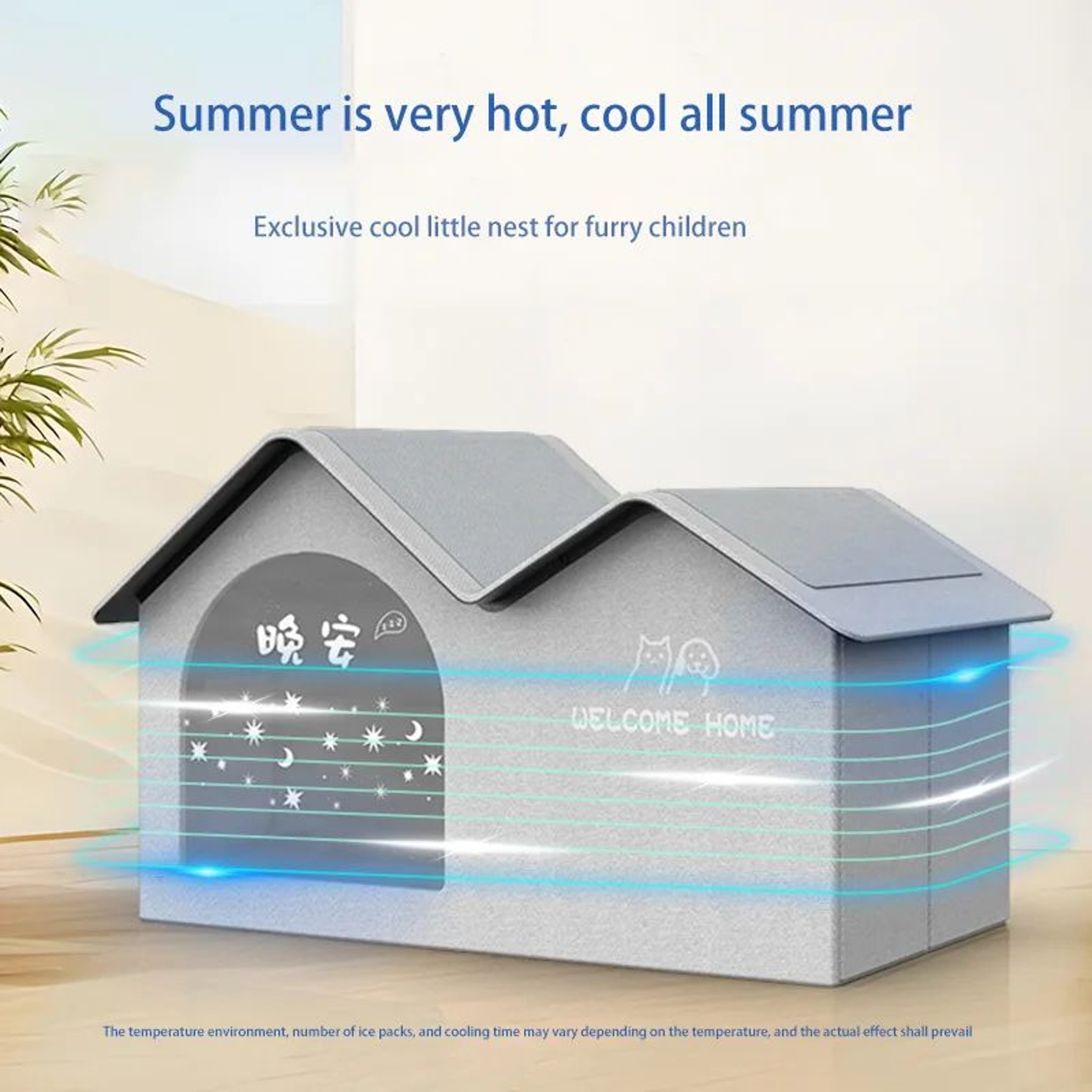 Four Seasons Cat Cooling House Bed 0