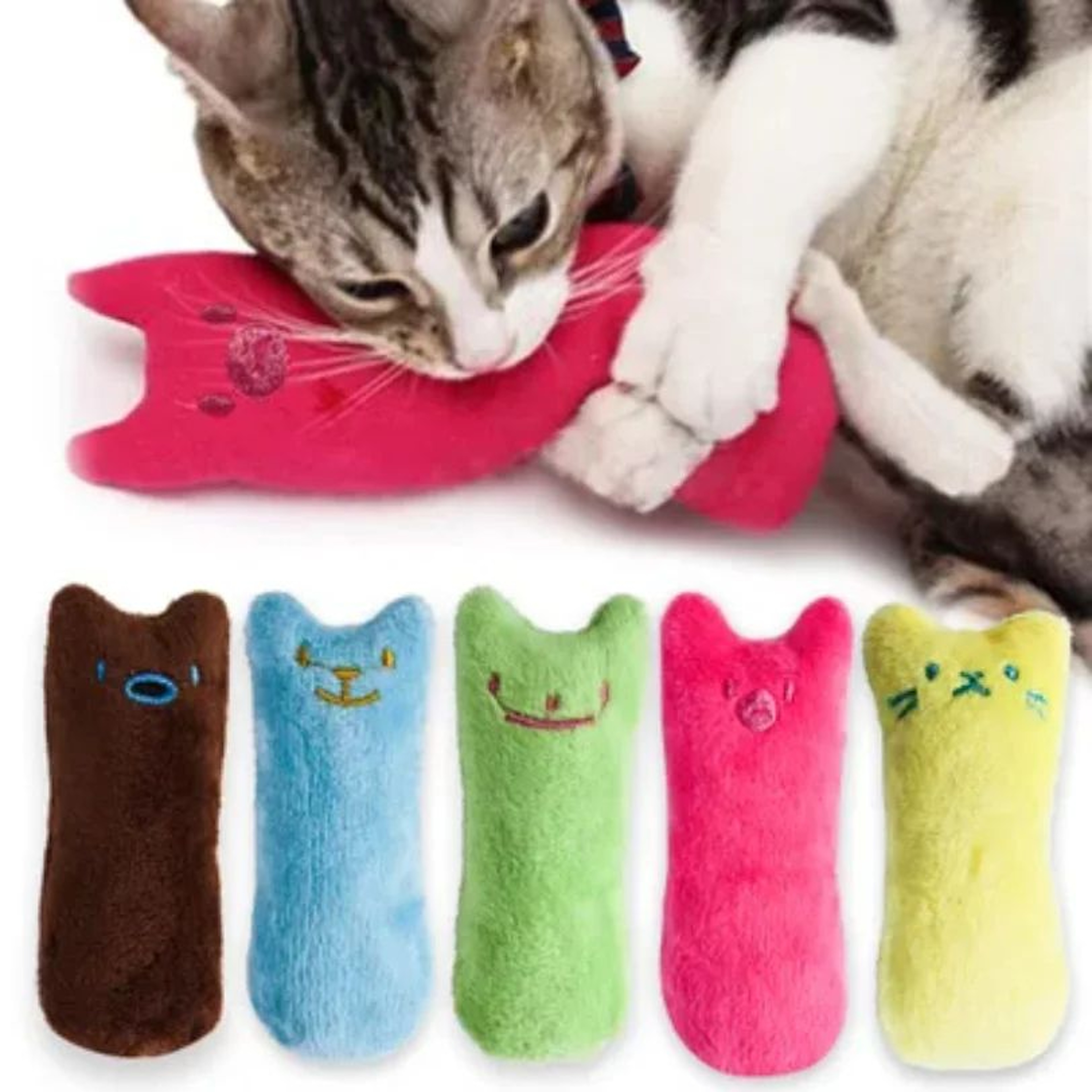 Interactive Catnip Plush Chew Toy 0