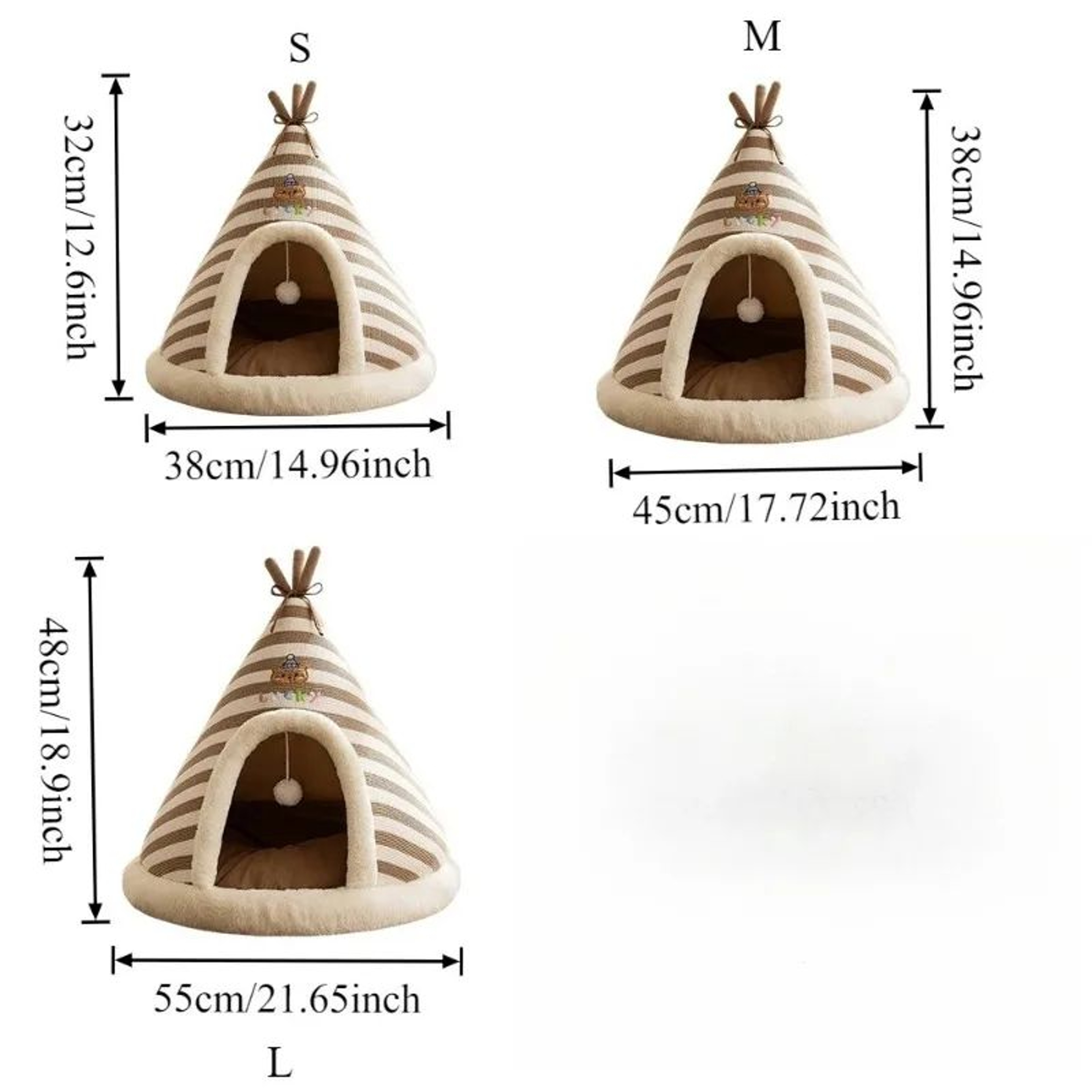 Self Warming Plush Cat Tent Bed 4