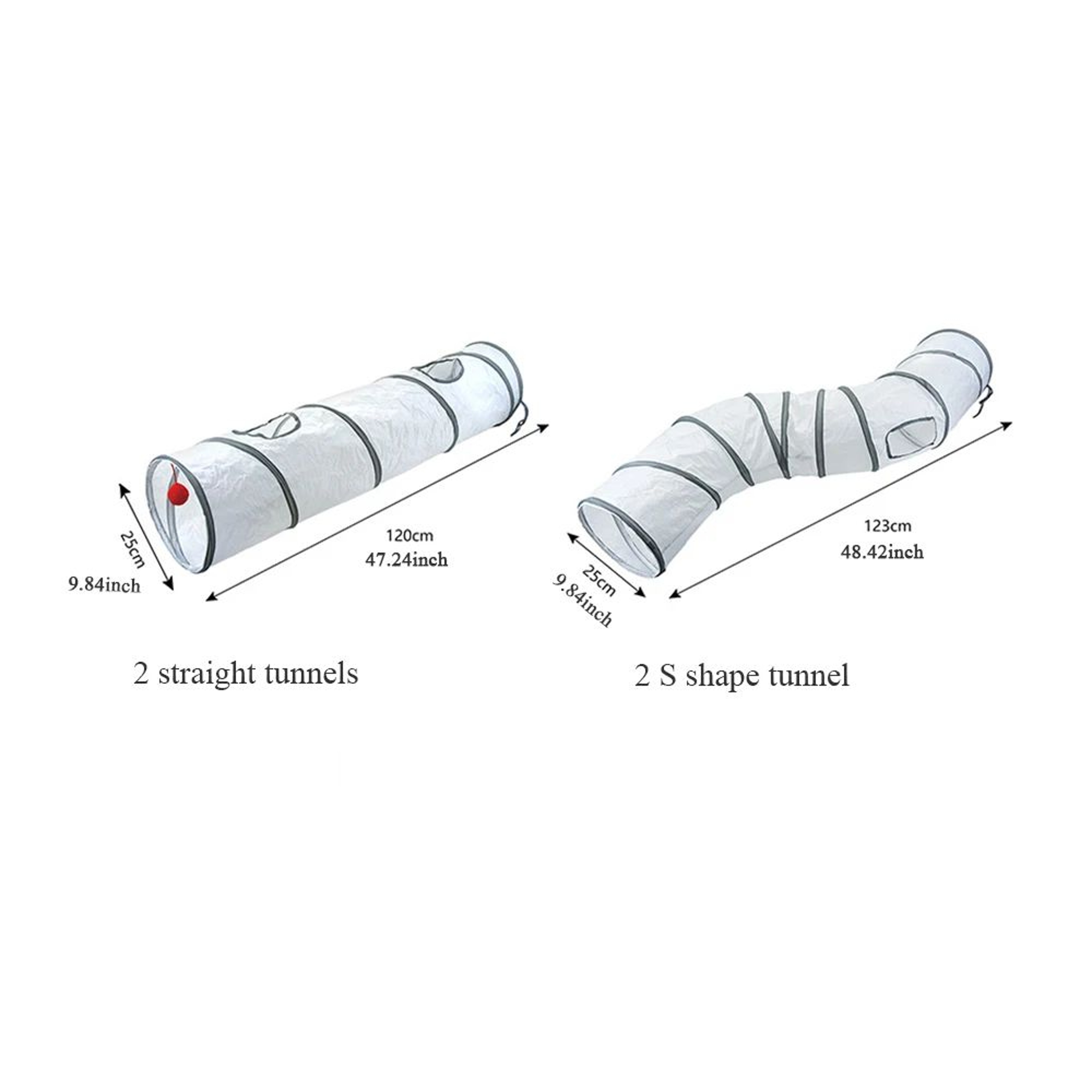 Foldable Interactive Cat Tunnel Toy 2