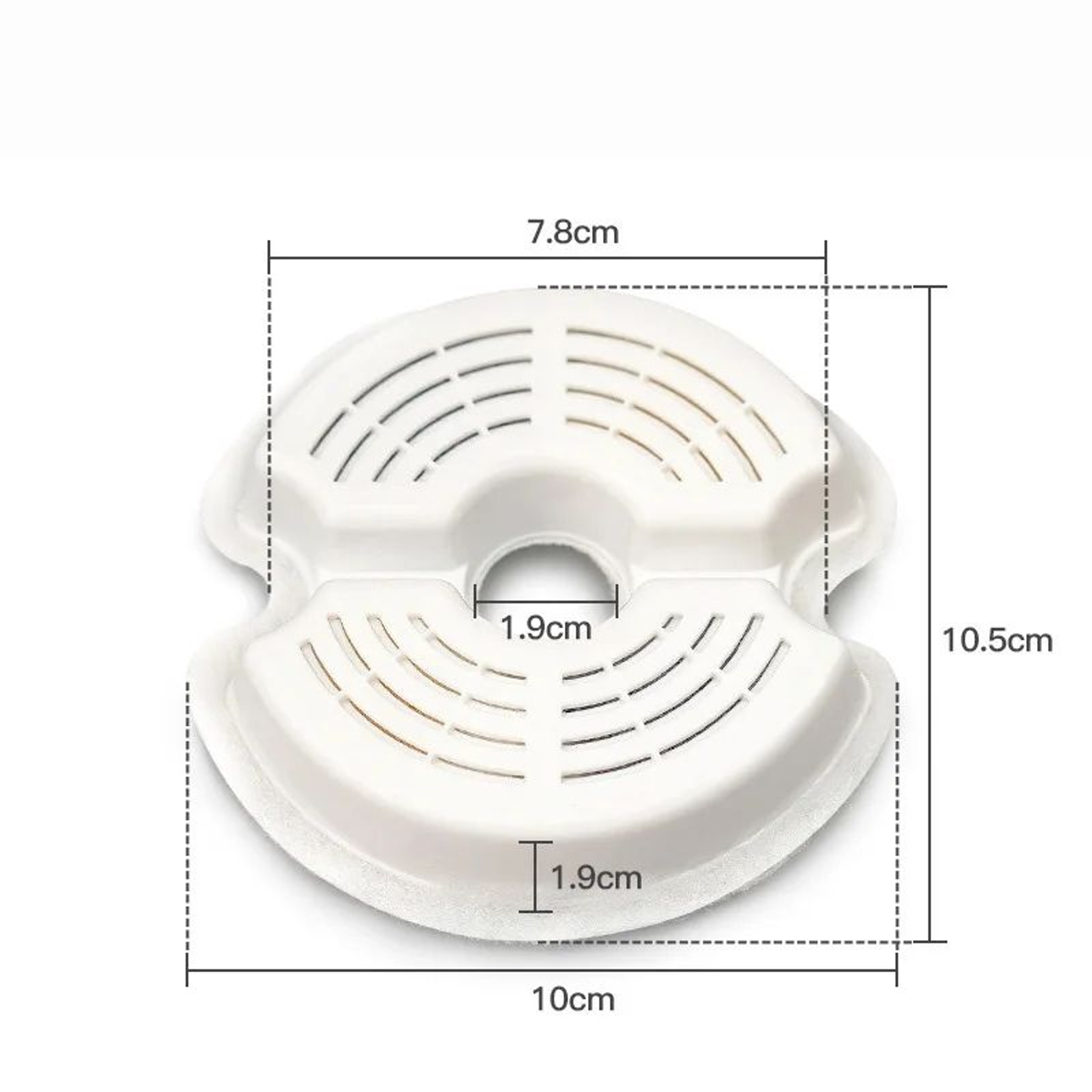 4 Pack Carbon Filters For Stainless Steel Cat Fountain 1