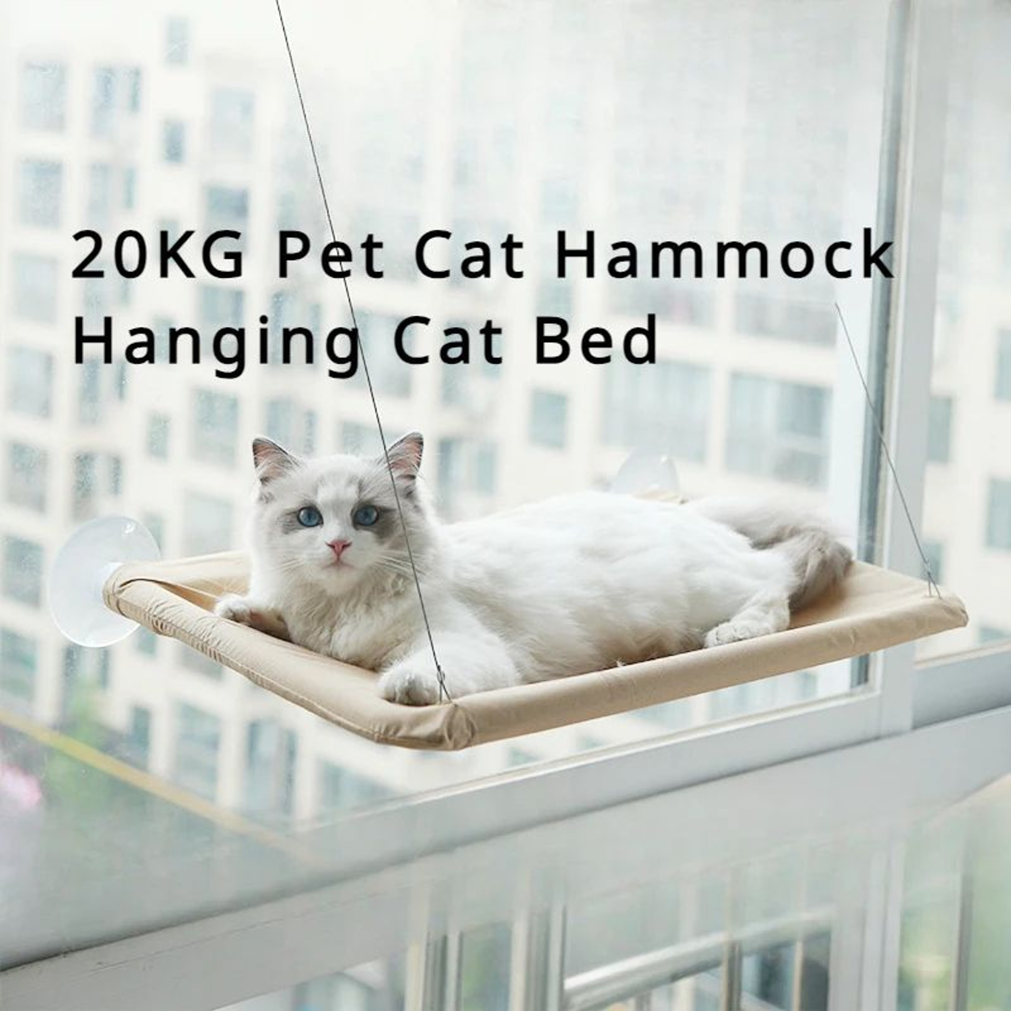 20KG Window Mounted Cat Hammock Bed 0