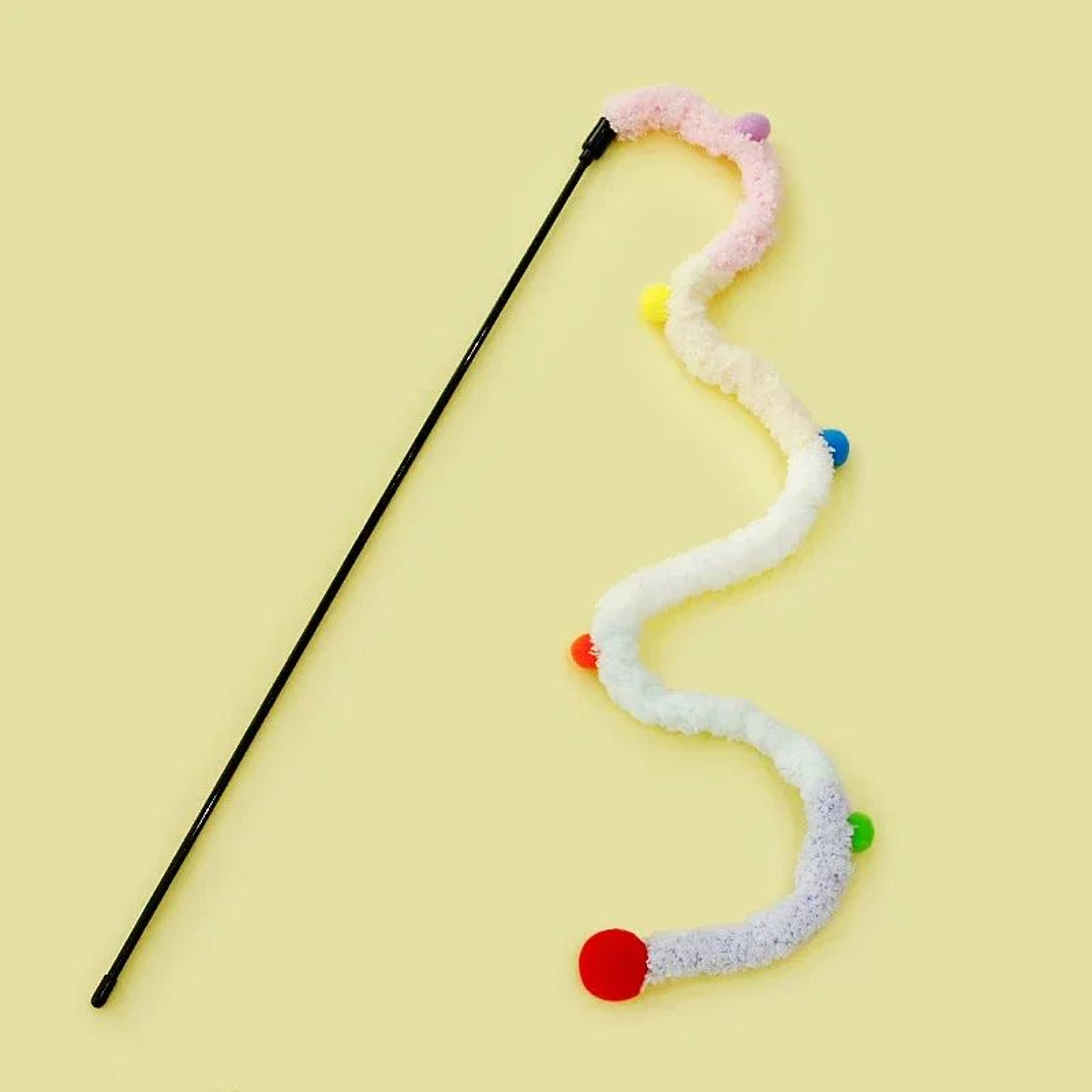 Interactive Feather Cat Teaser Wand Toy 7