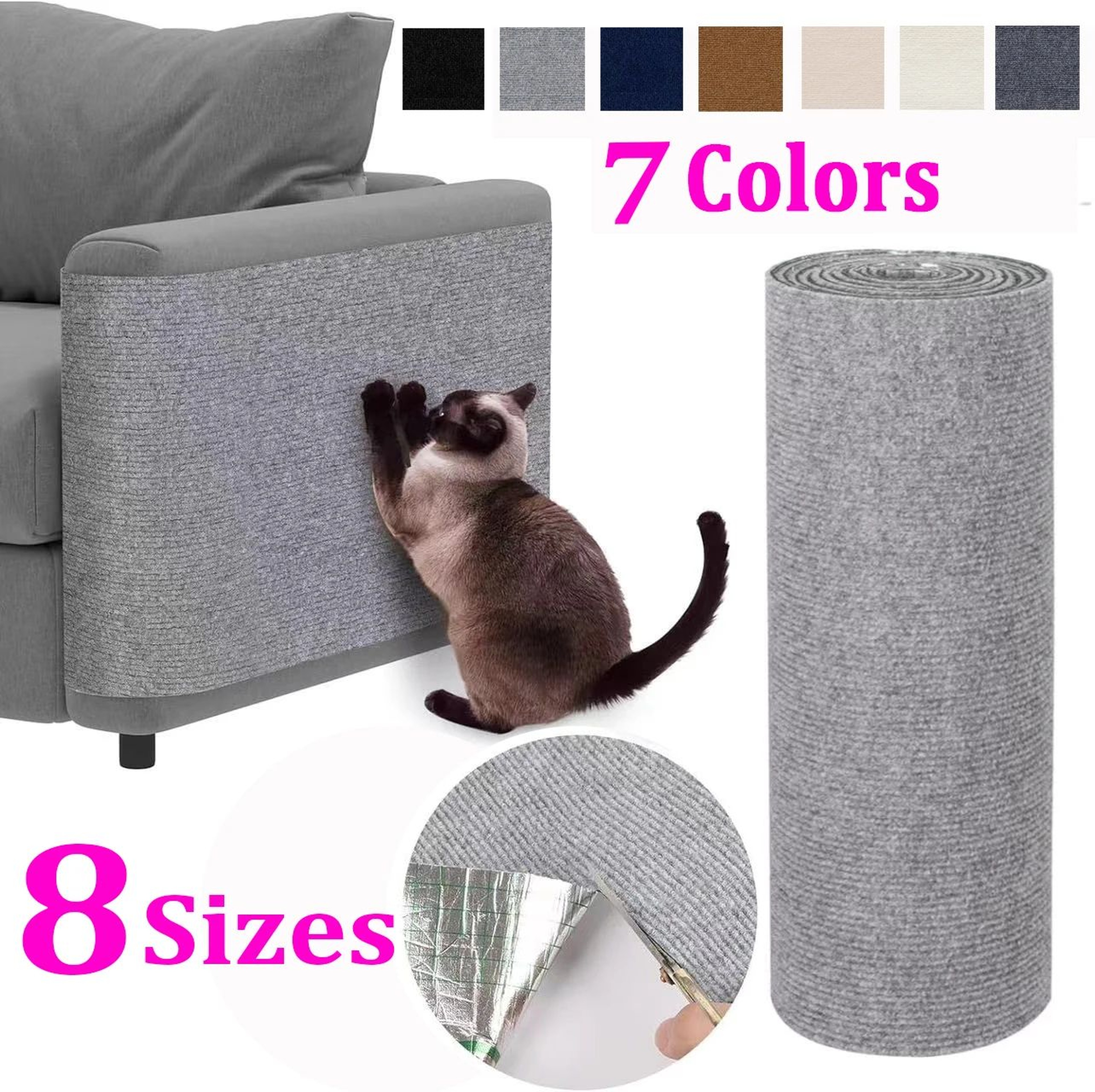 Self Adhesive Cat Scratch Protector Carpet Mat 0