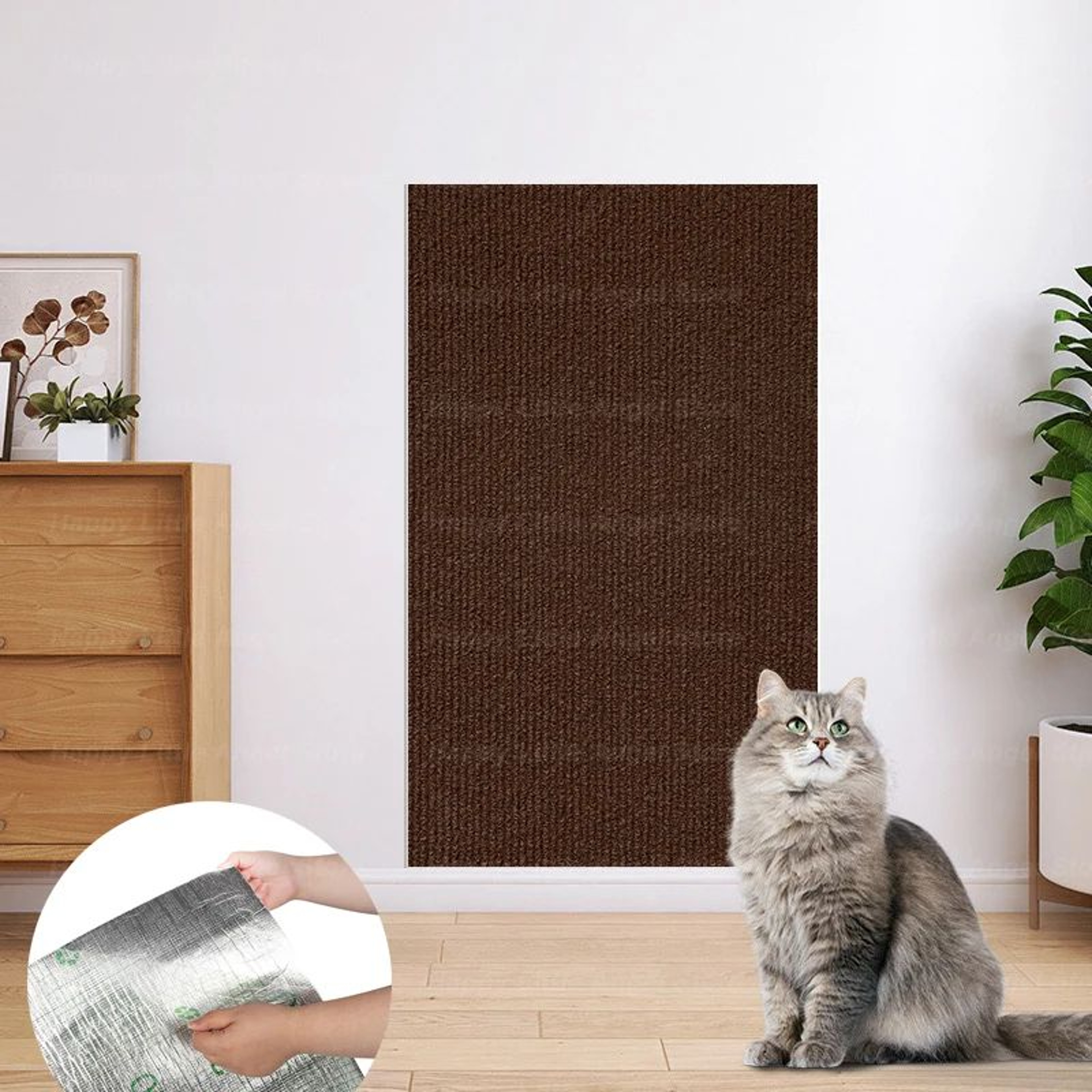 Self Adhesive Cat Scratch Protector Carpet Mat 10