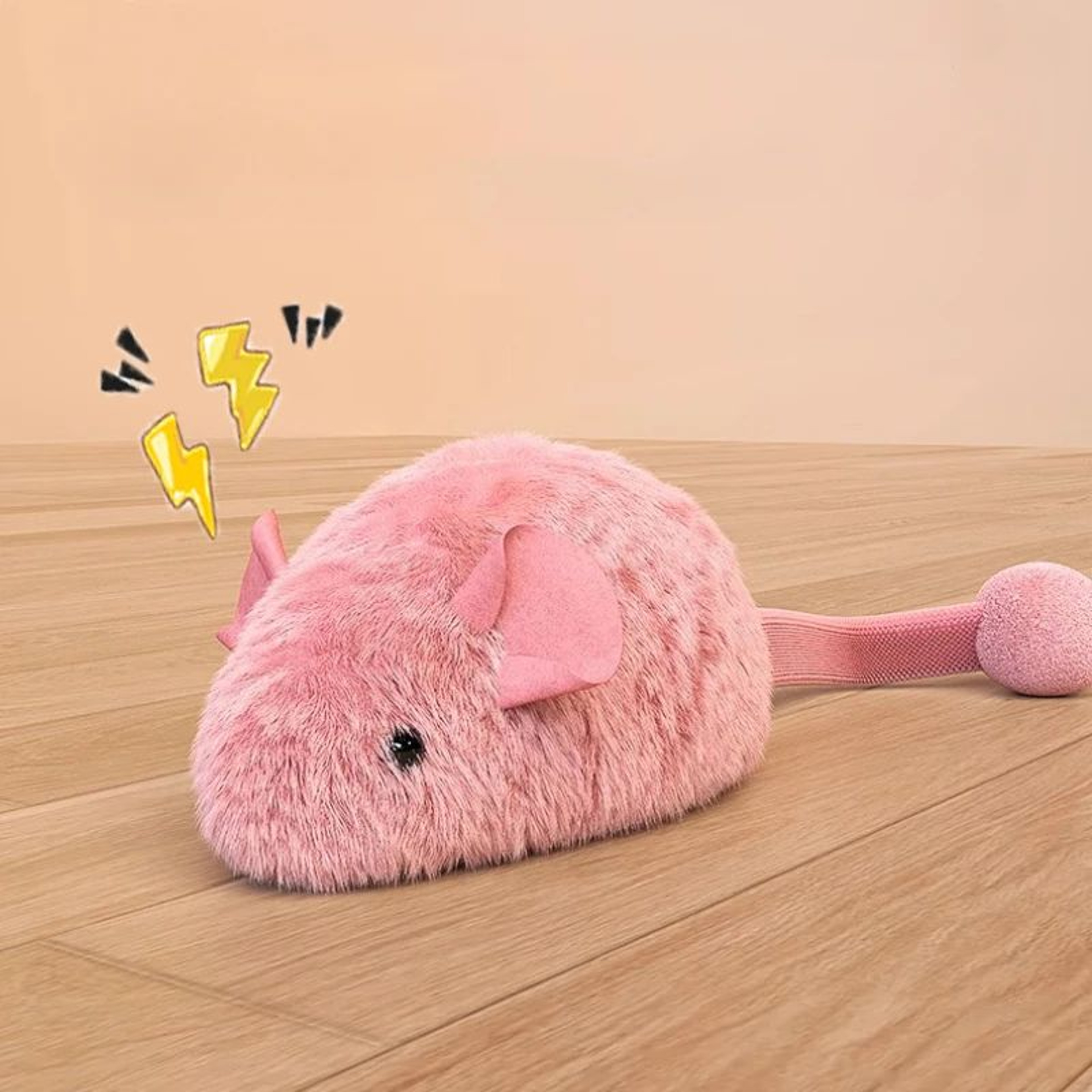 Interactive Plush Mouse Cat Chew Toy Set 4