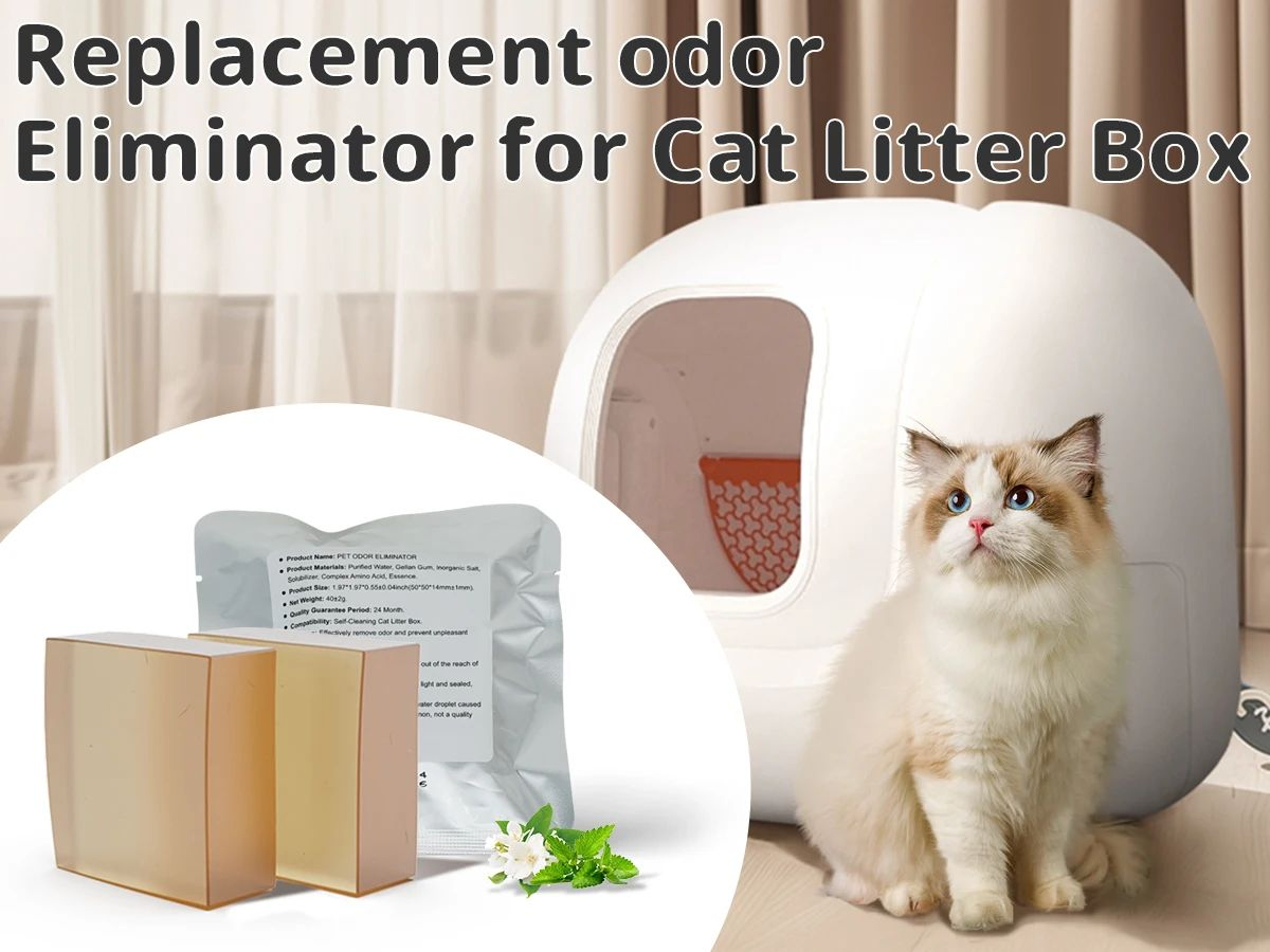 N50 Cat Litter Odor Control Blocks 6