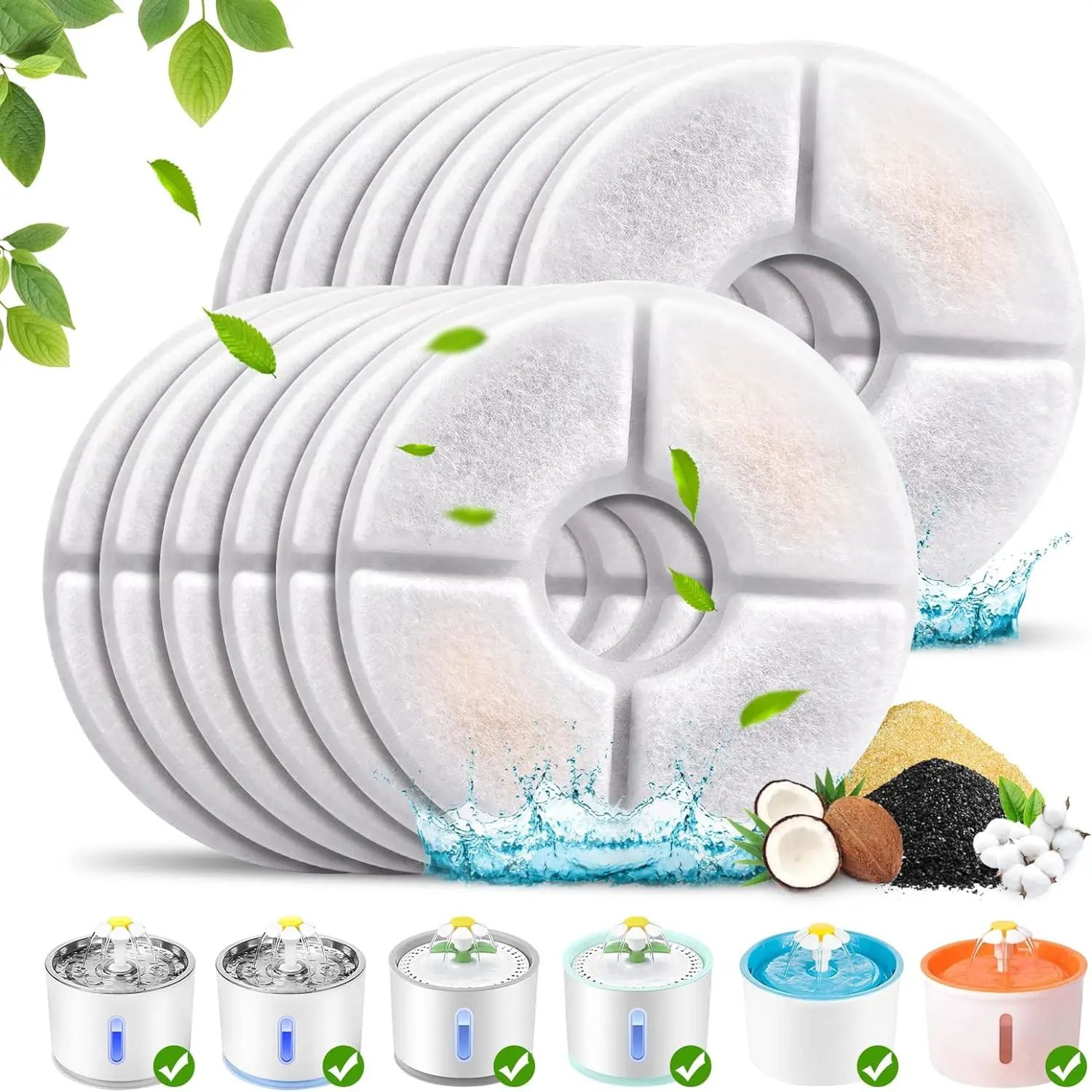 OYES Cat Water Fountain Replacement Filters 0