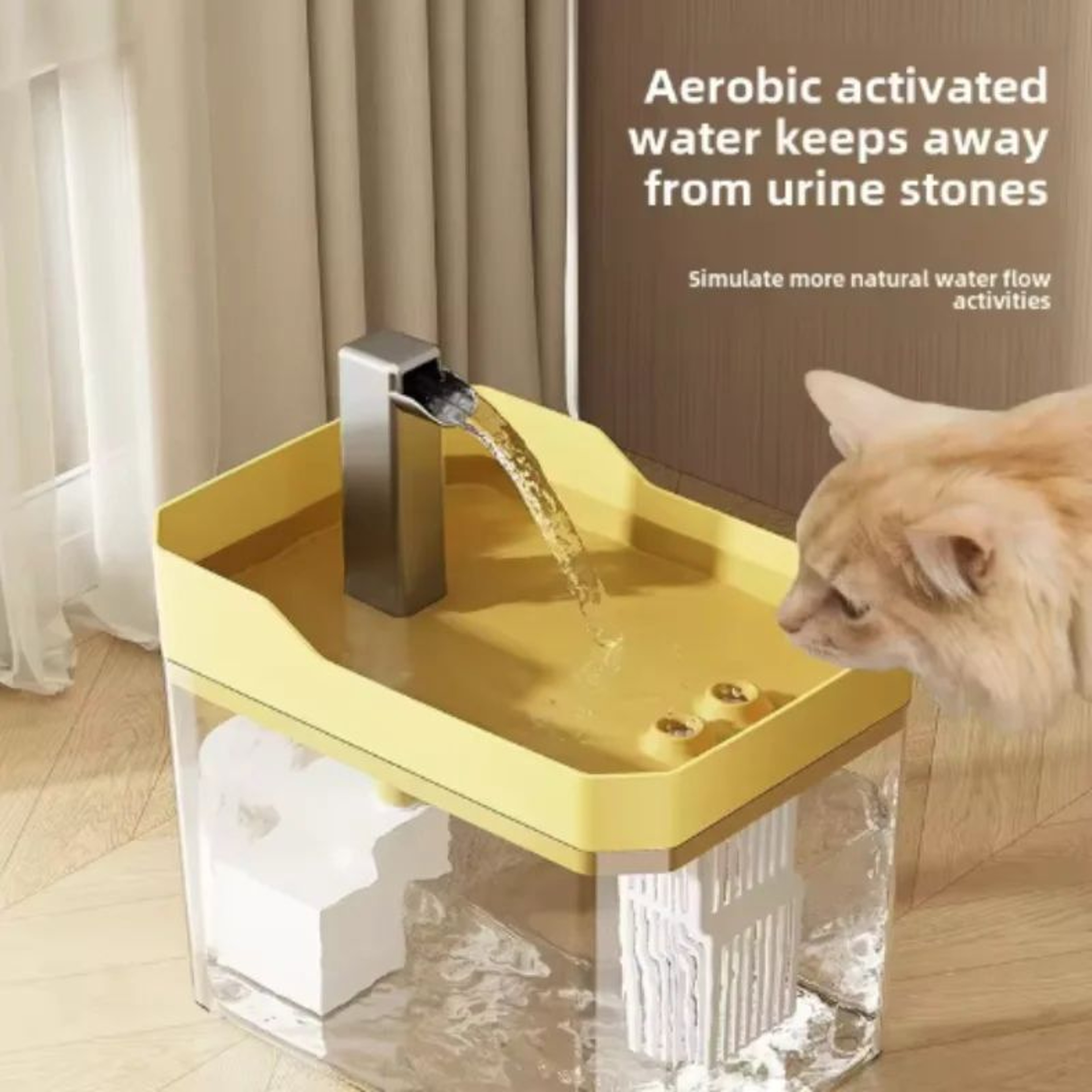 USB Automatic Cat Water Fountain With Auto Filter 0