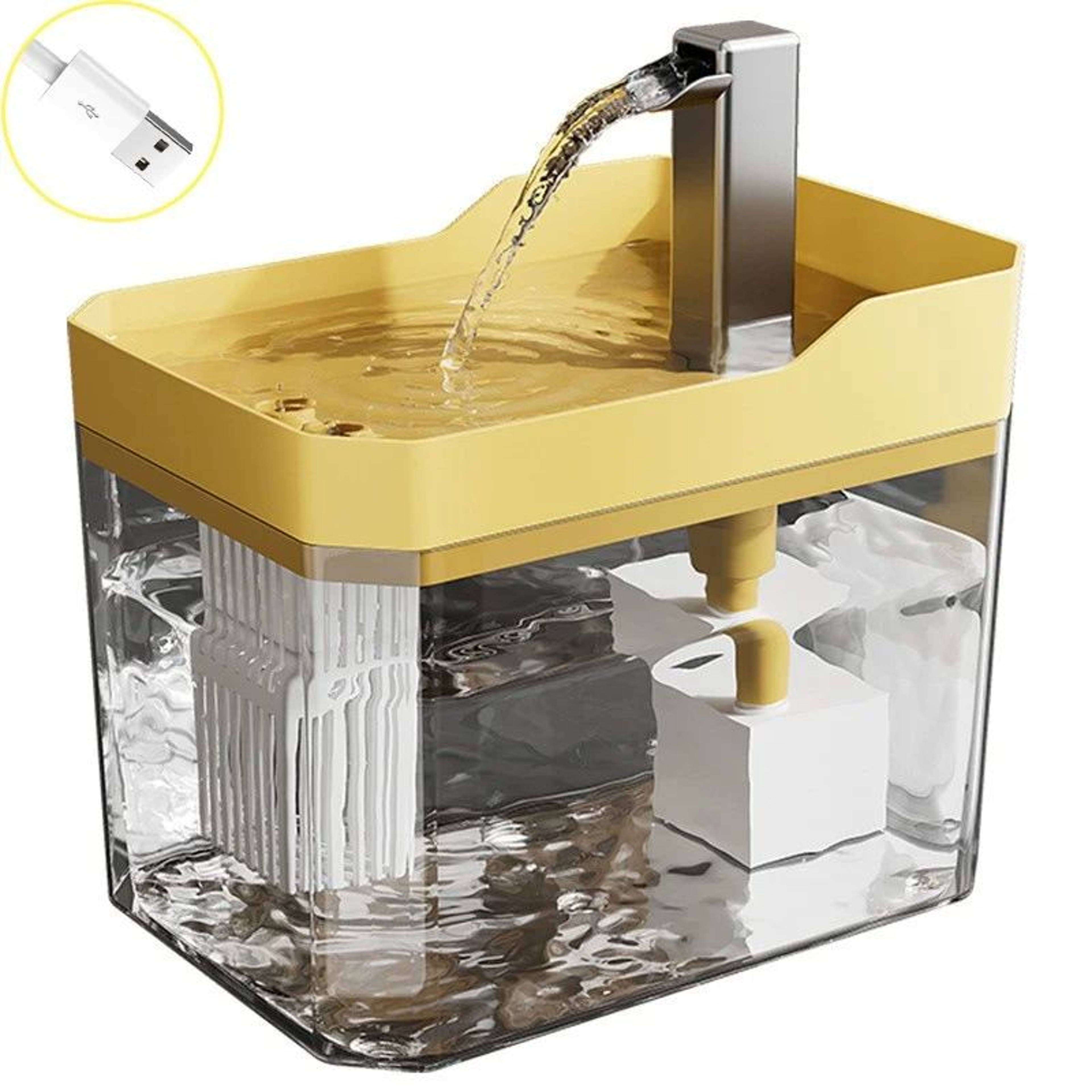 USB Automatic Cat Water Fountain With Auto Filter 4