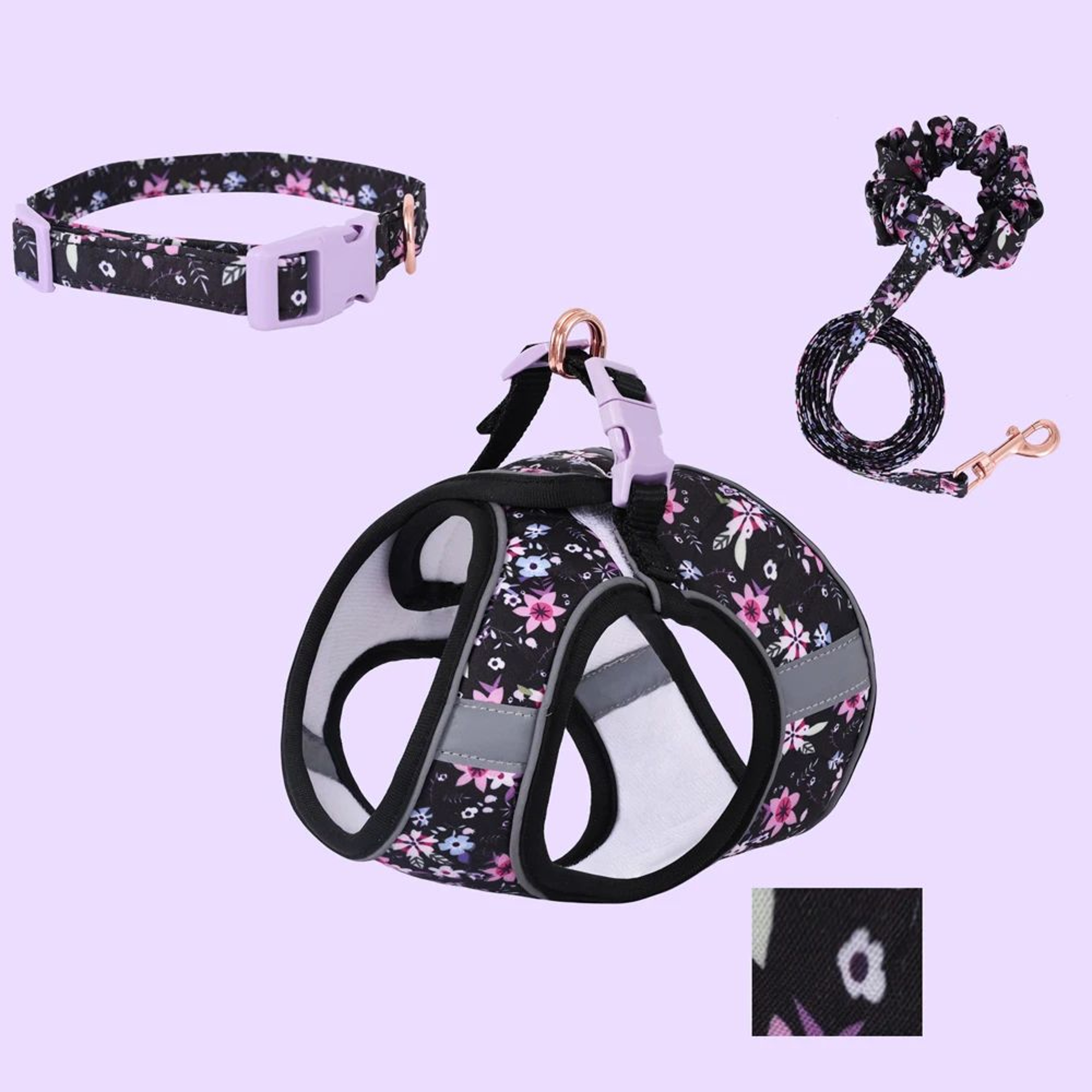 Adjustable Soft Pet Harness And Leash Set For Small Dogs And Cats 20