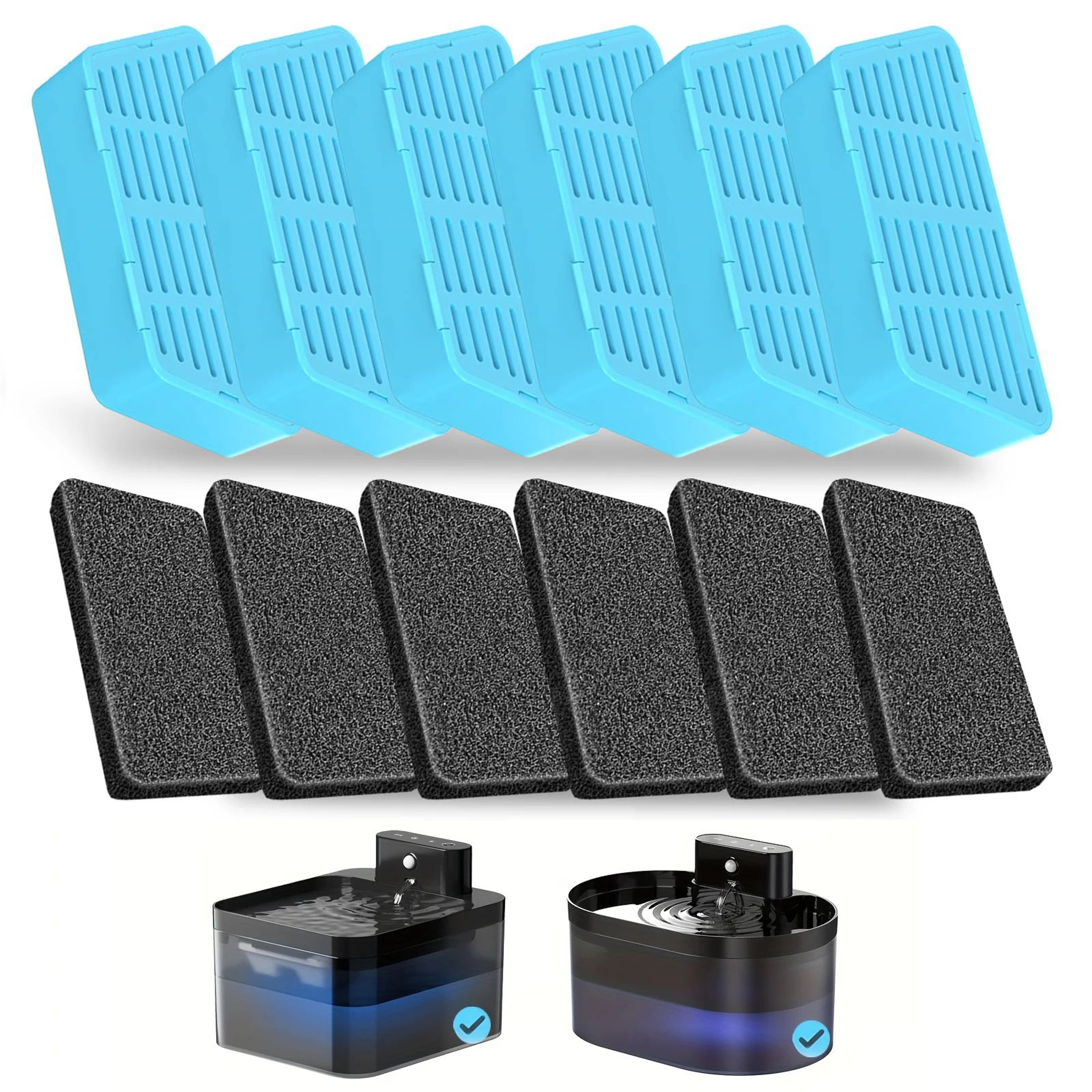 Wireless Cat Water Fountain Replacement Filters Set 0
