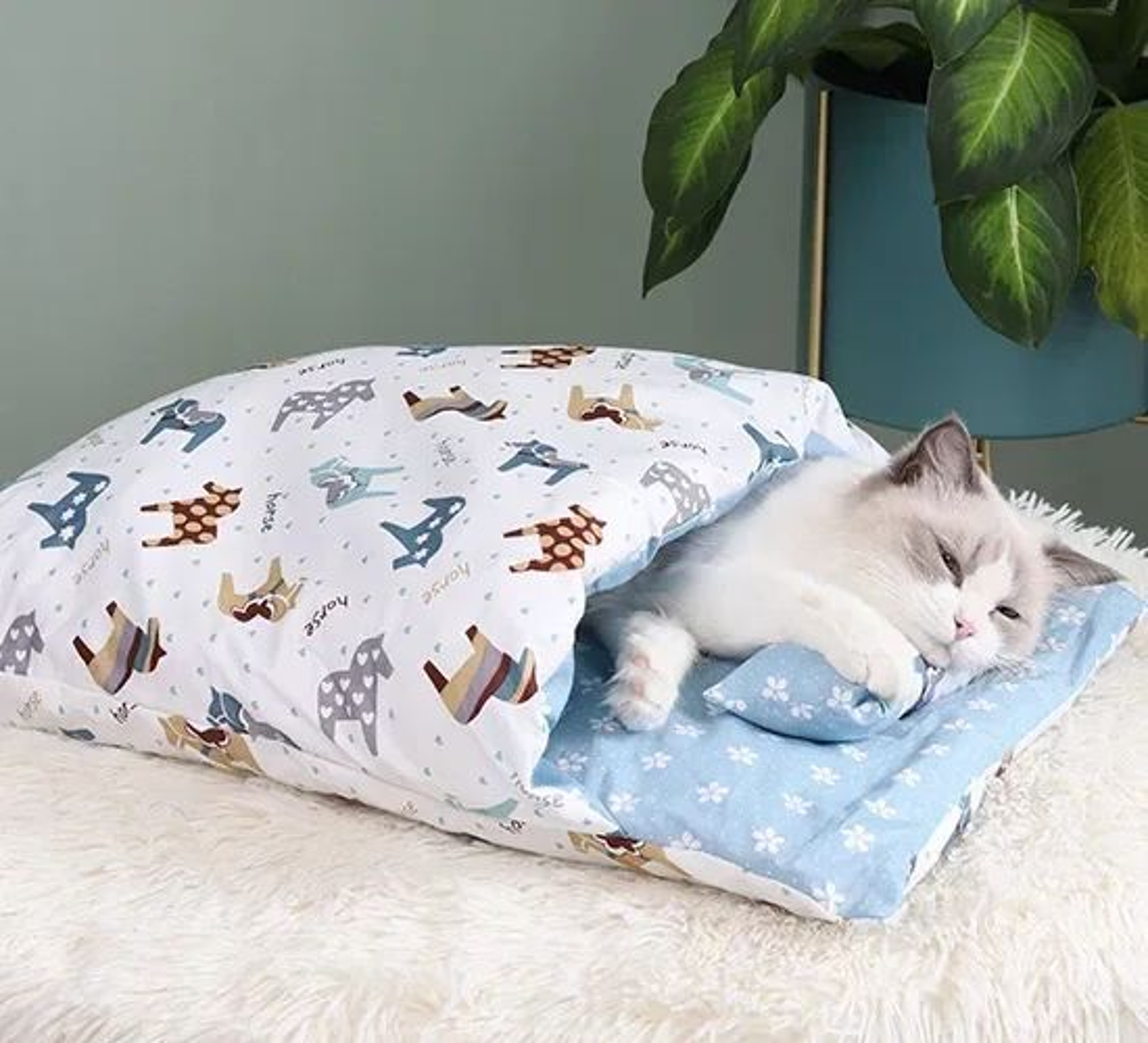 Kawaii Removable Cat Bed House 7