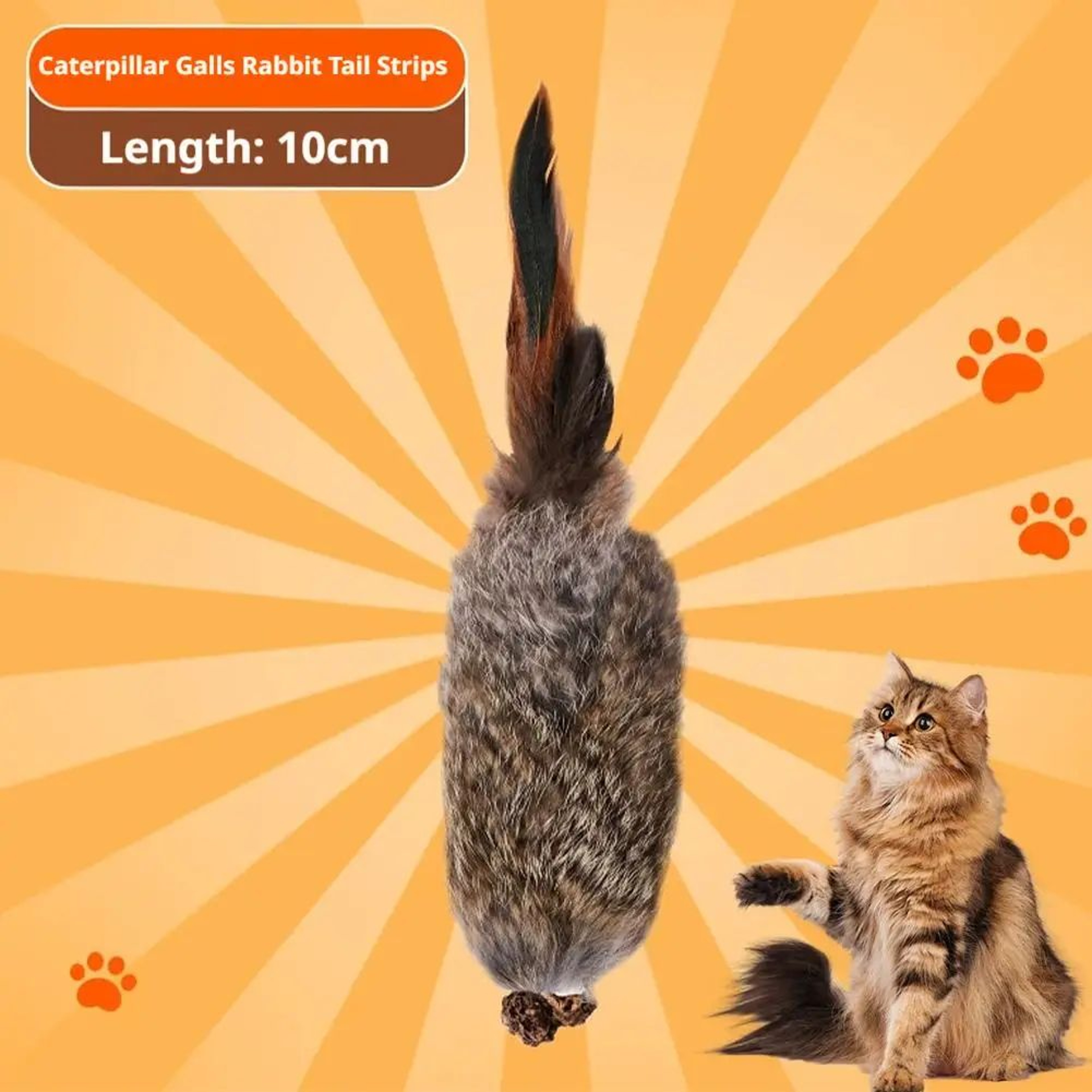 Faux Rabbit Fur Plush Cat Kicker Toy 6