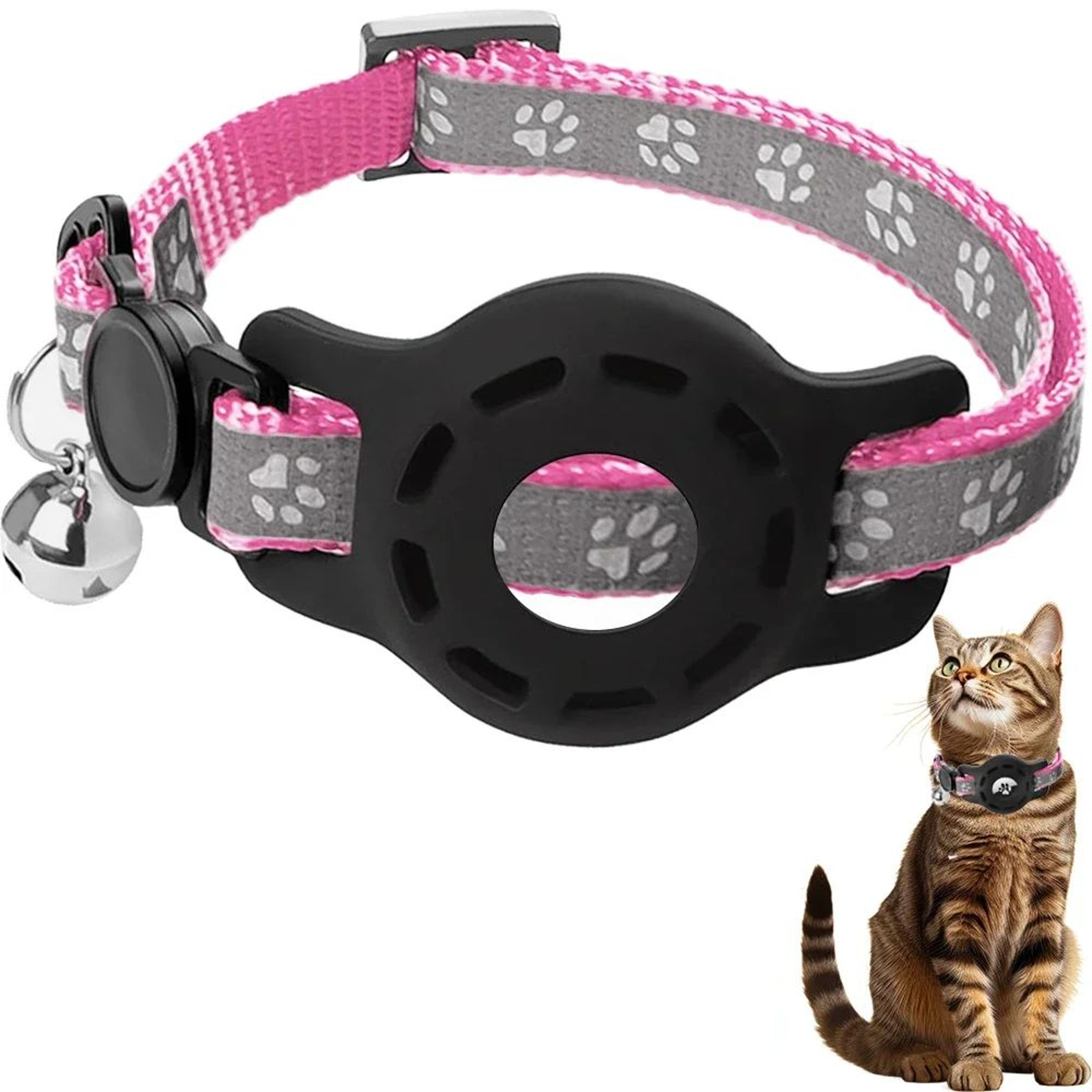AirTag Safety Cat Collar With Bell 5