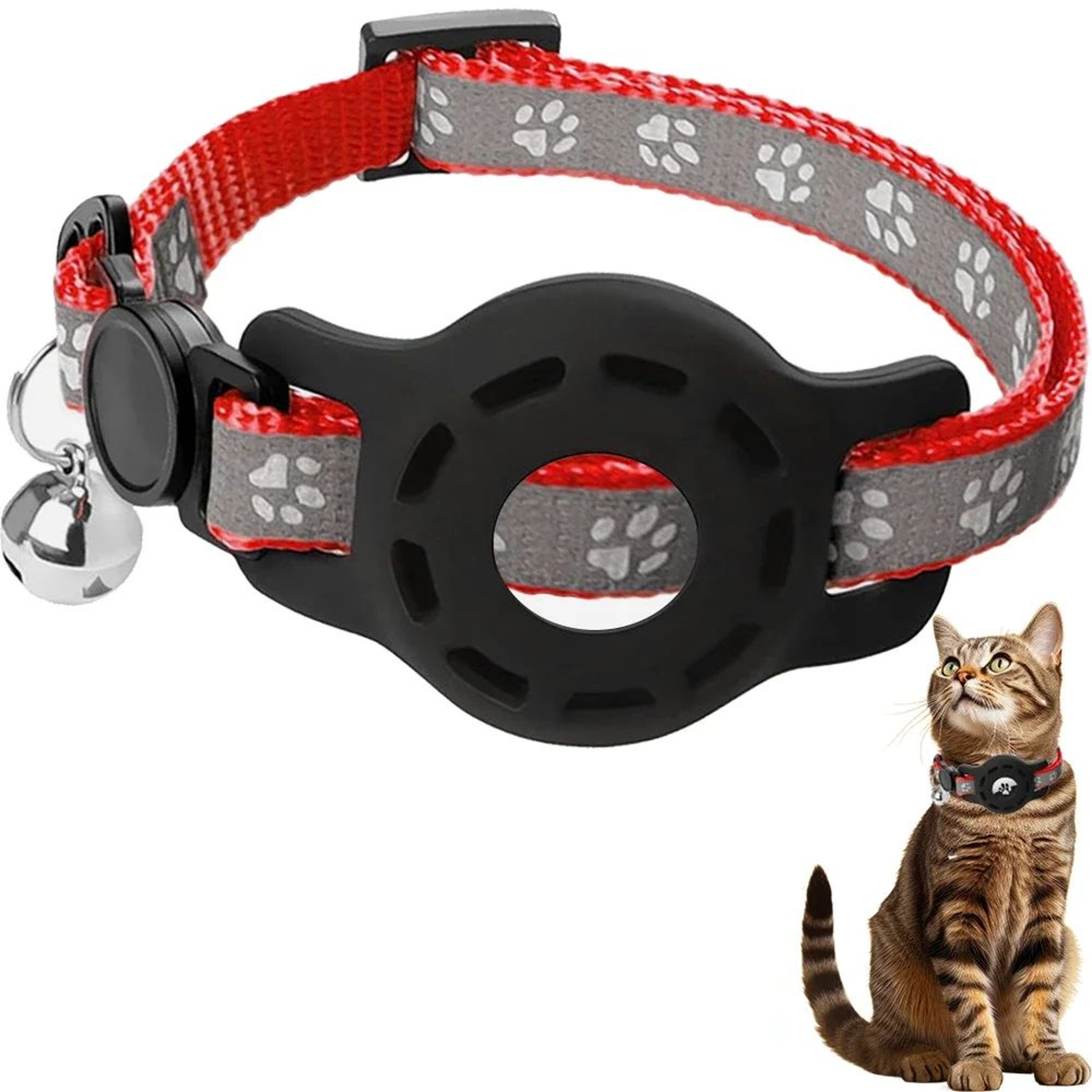AirTag Safety Cat Collar With Bell 10