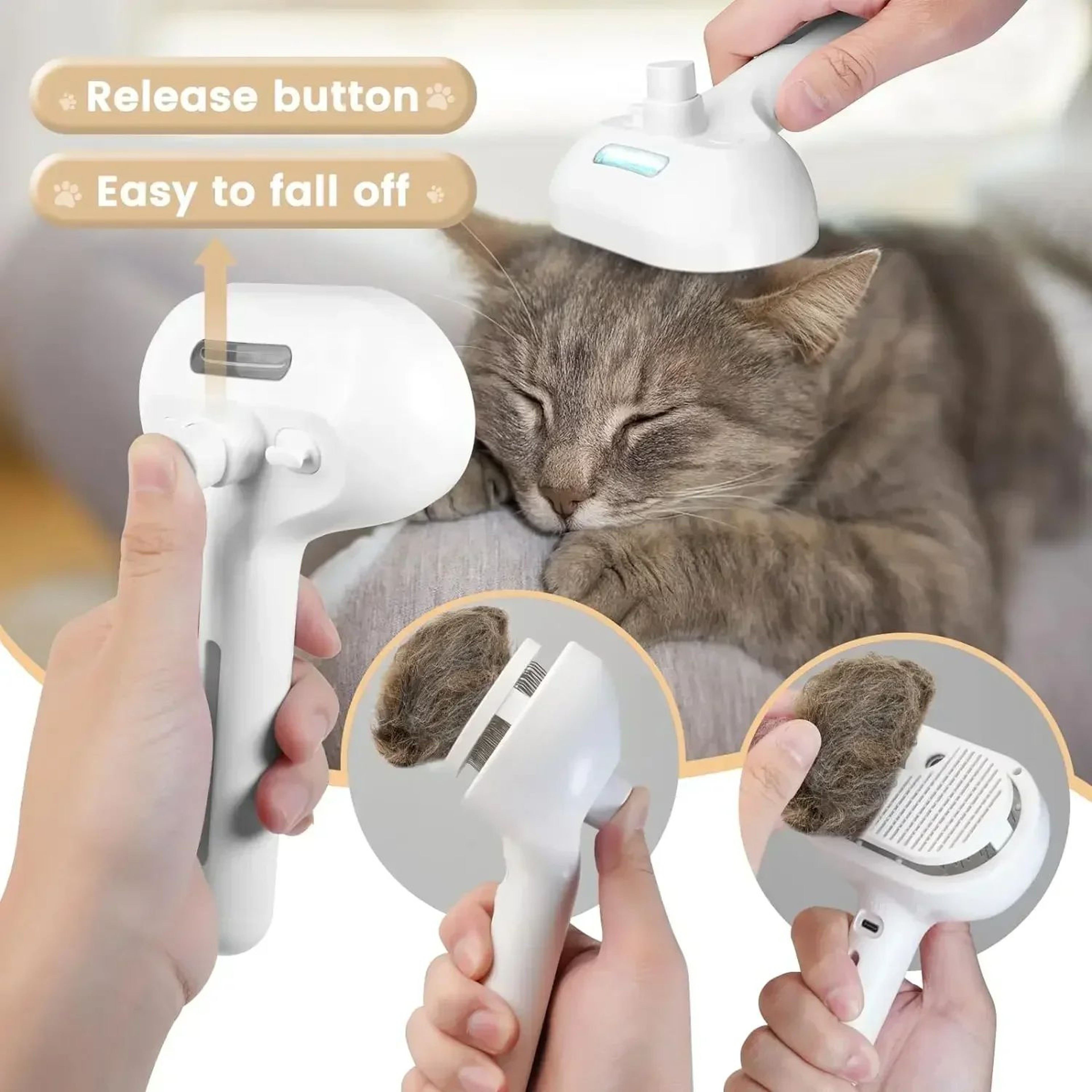 3 In 1 Pet Steam Grooming Brush 4