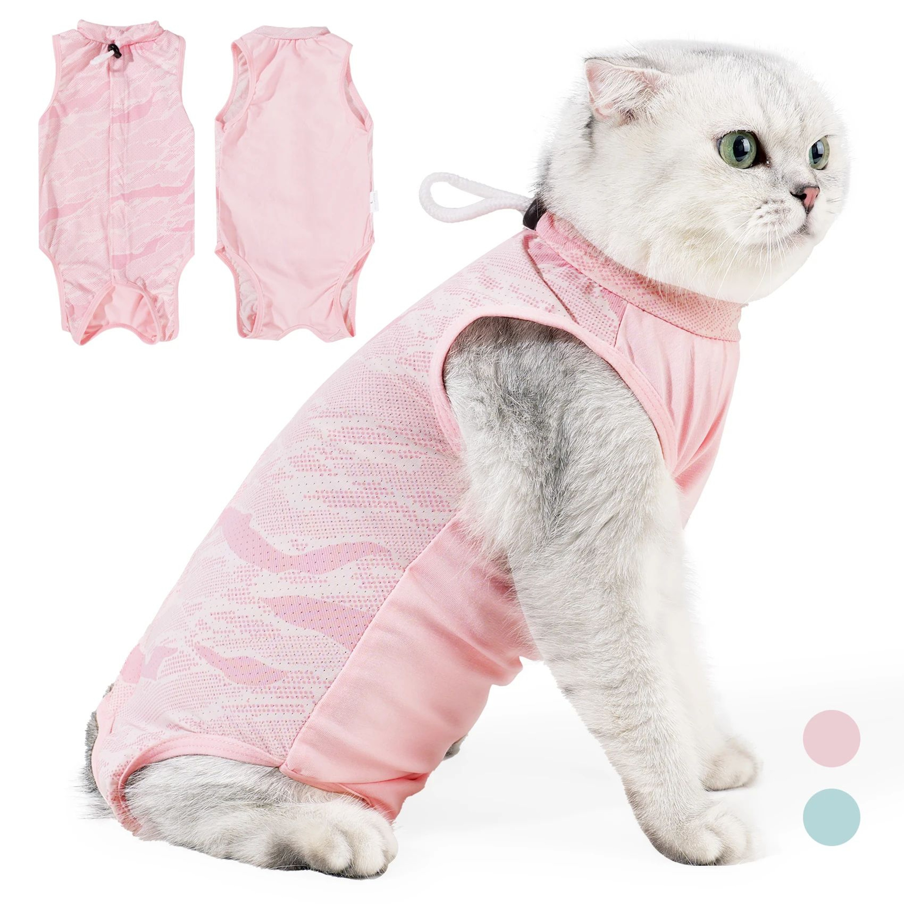 Breathable Cat Recovery Suit For Surgery 0