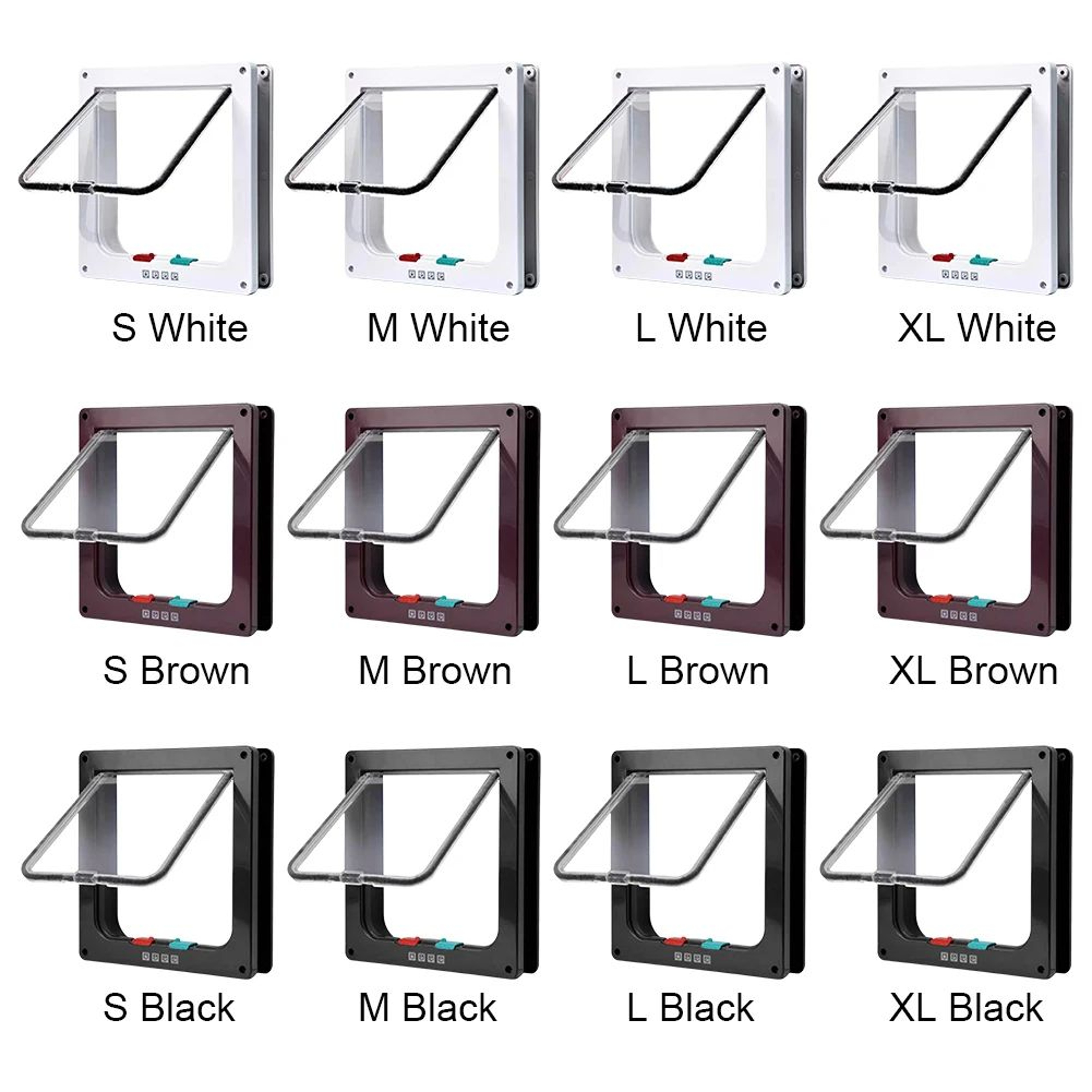 4 Way Locking Pet Flap Door 1