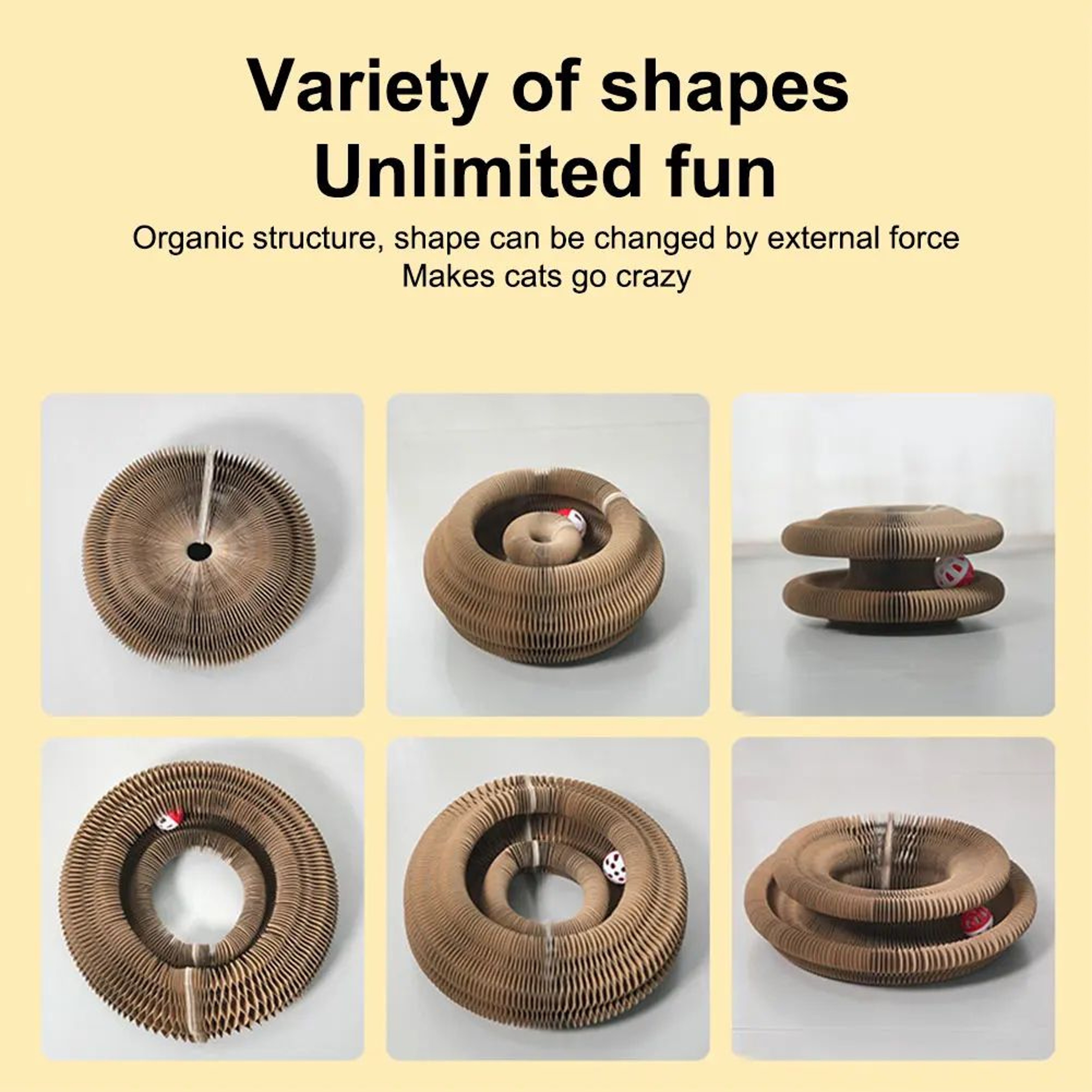 Foldable Corrugated Cat Scratching Toy Board 3