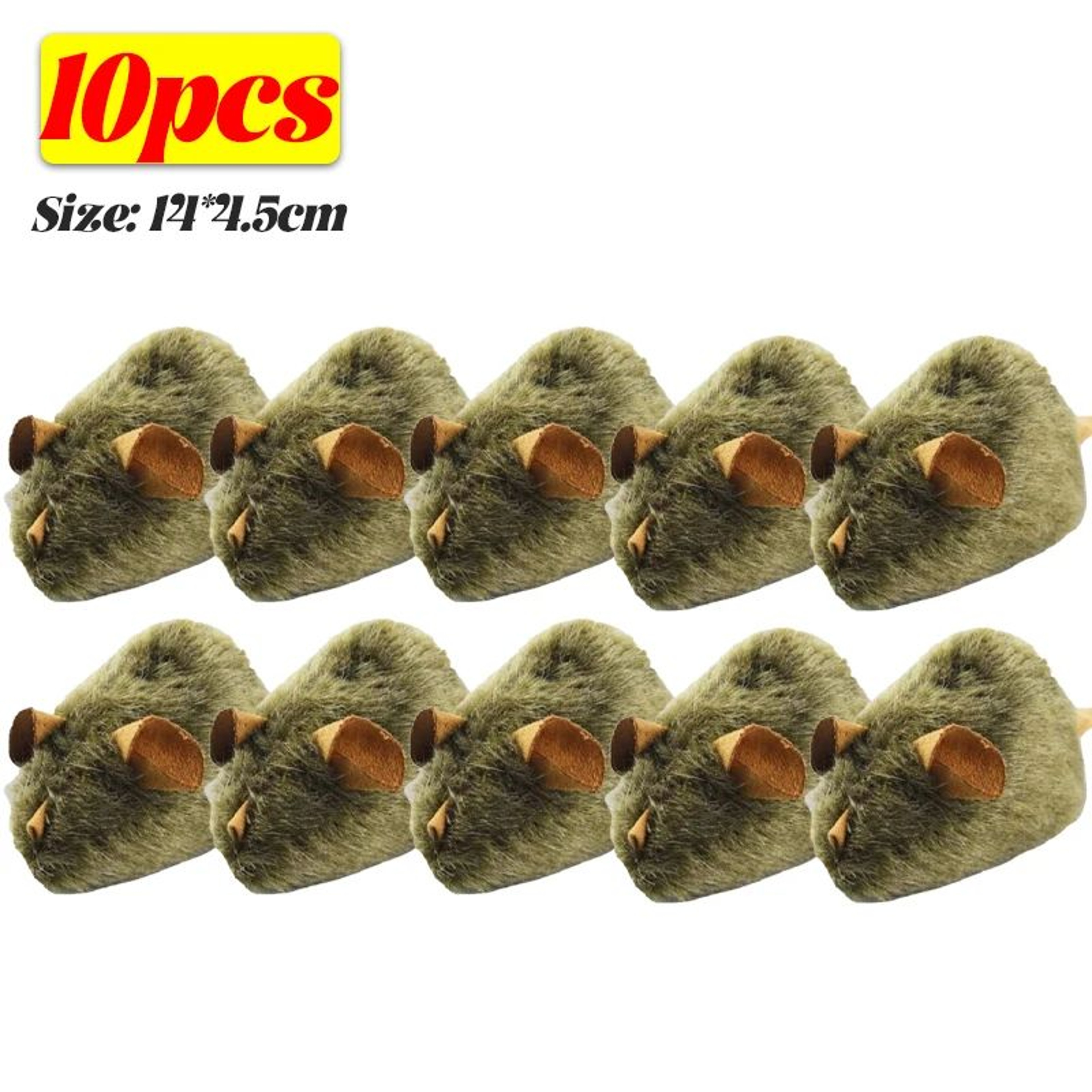Interactive Plush Mouse Cat Toy Set 13