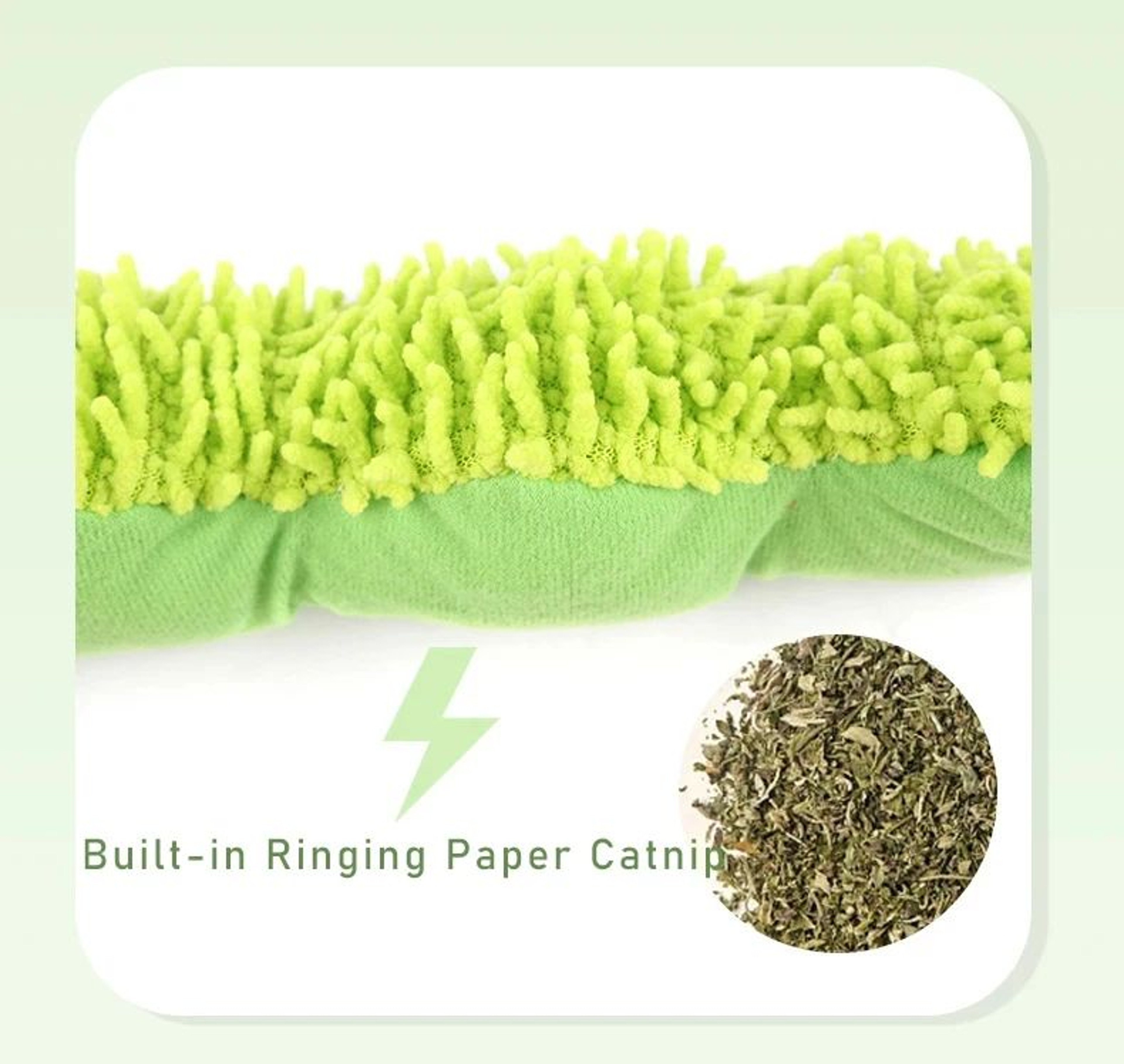 Catnip Silvervine Caterpillar Chew Toy 5