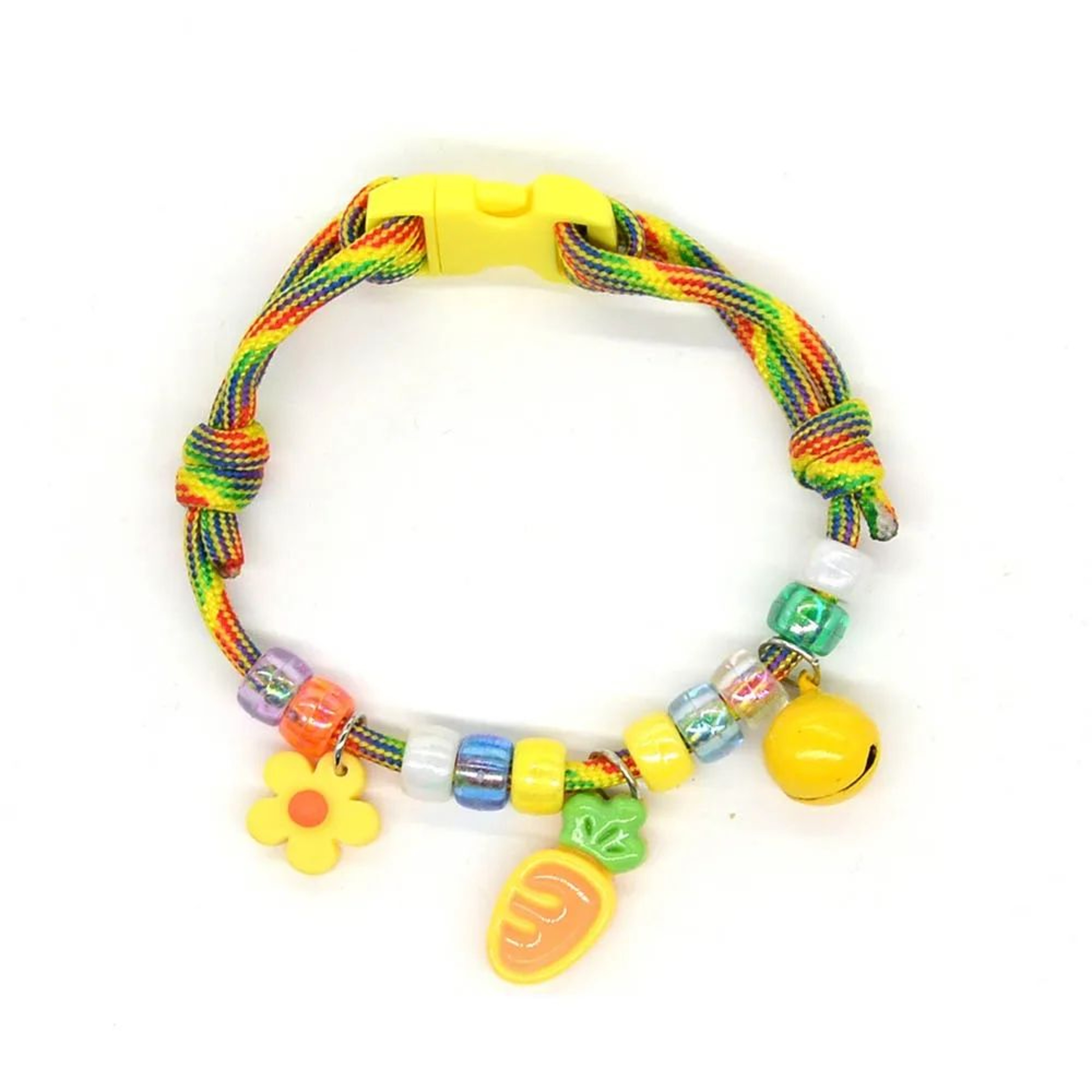 Colorful Braided Pet Collar With Bell 8