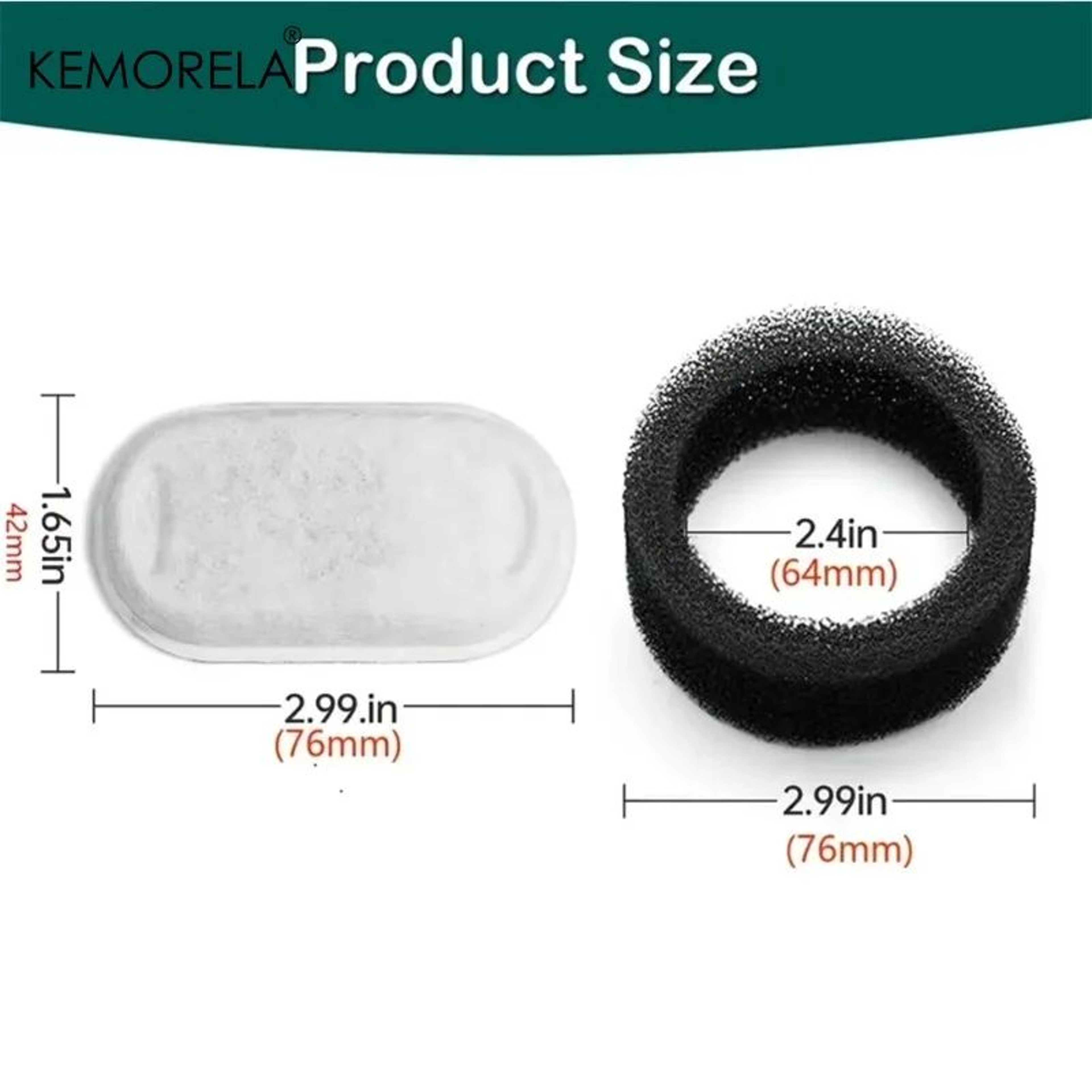 Multi Pack Pet Water Fountain Replacement Filters 5