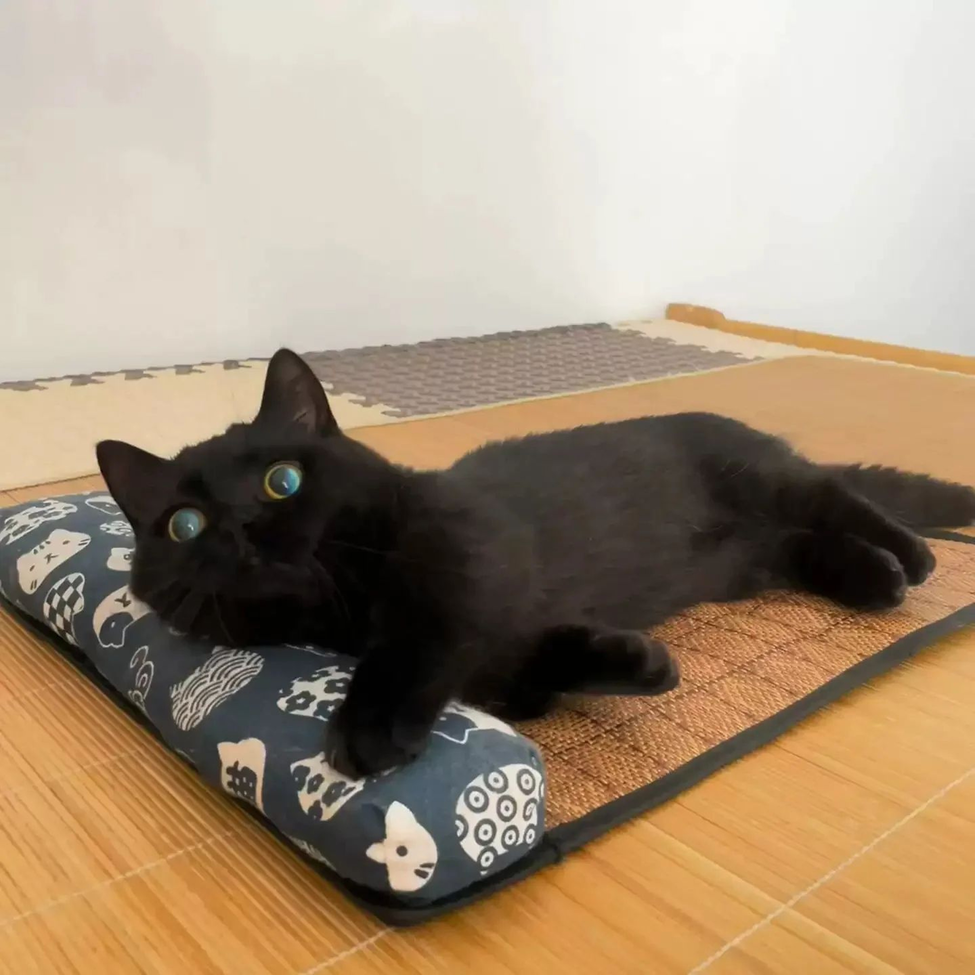 Natural Cooling Rattan Pet Bed Mat 2