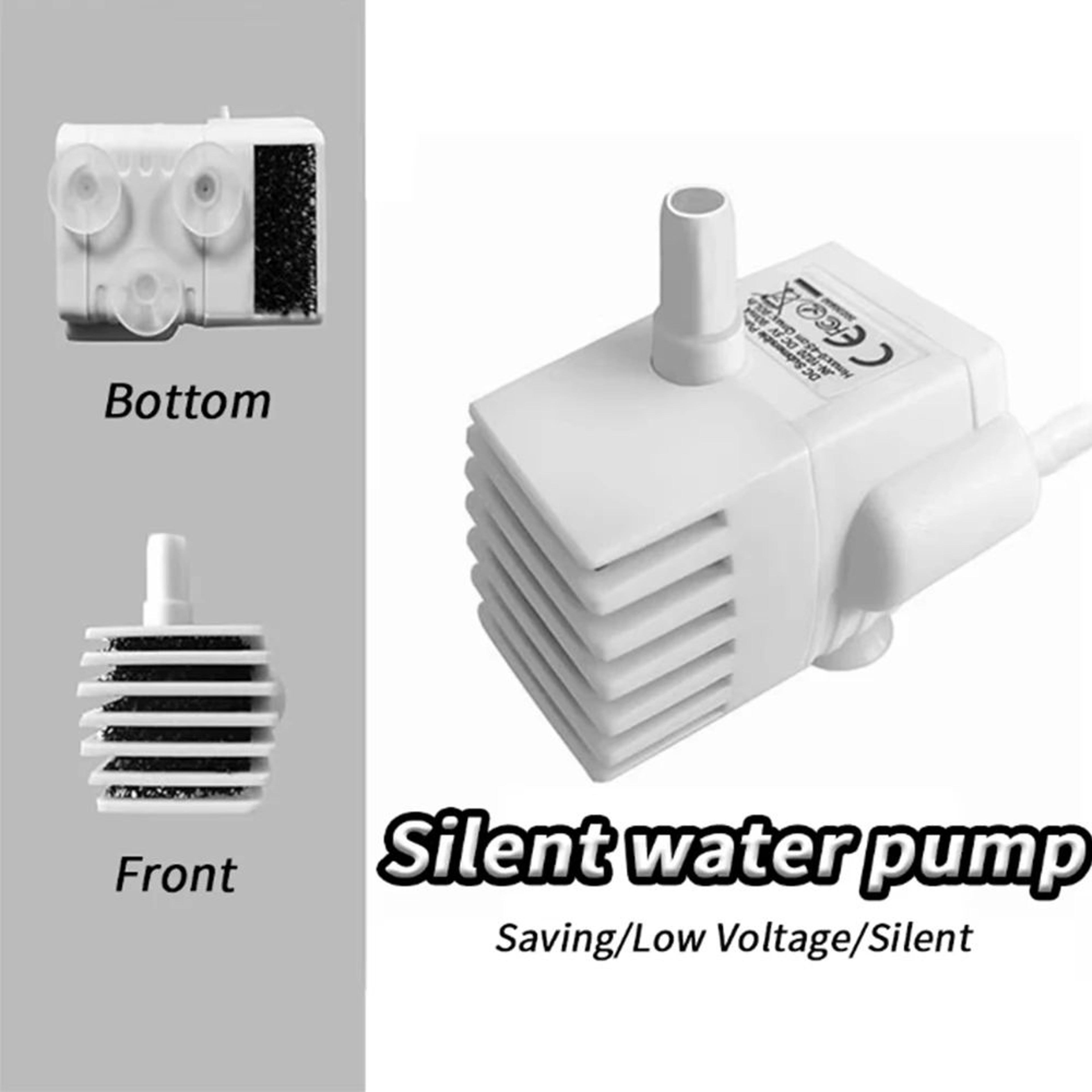USB LED Pet Water Fountain Replacement Pump 6