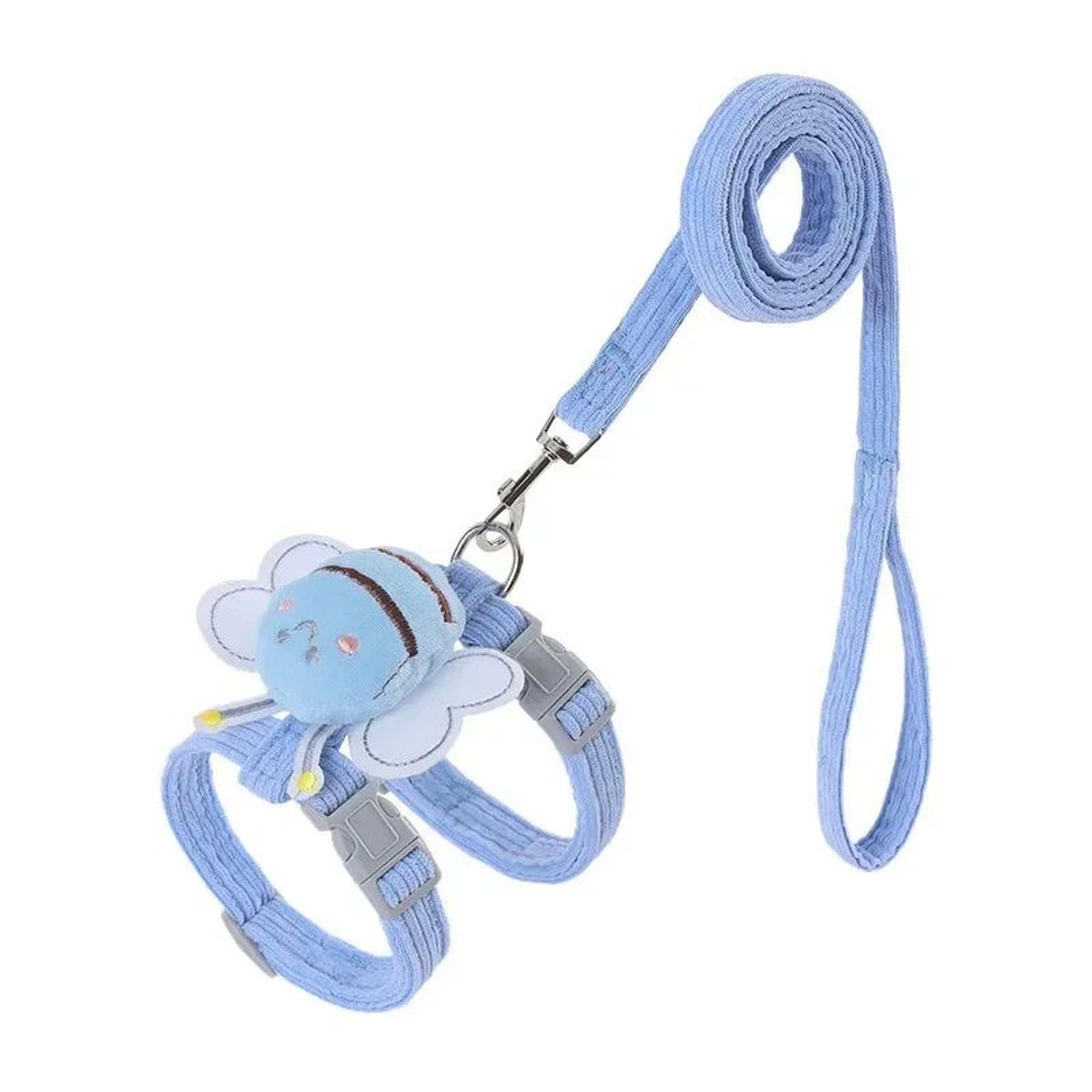 Adjustable Cartoon Bee Pet Harness Leash Set 6