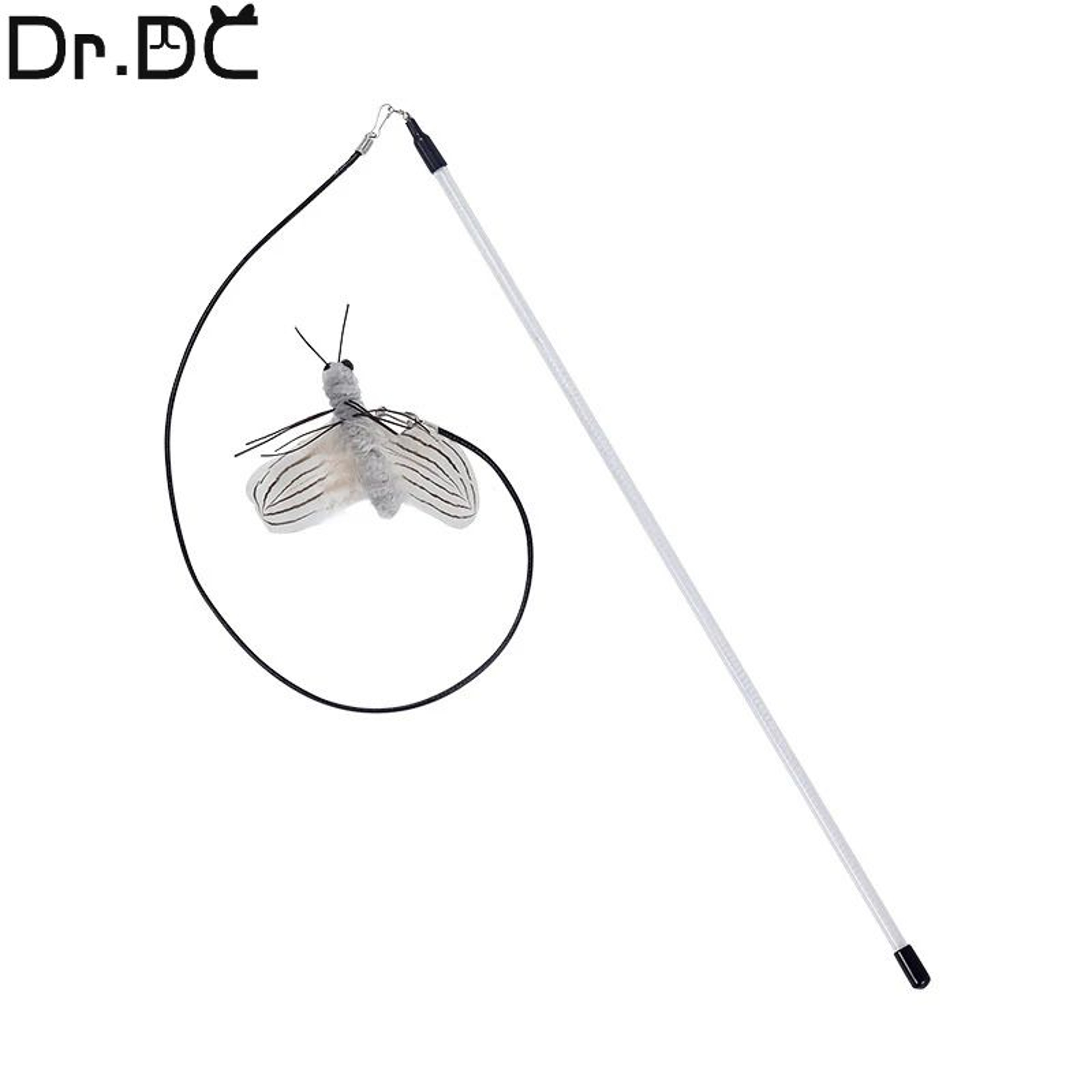 Dragonfly Feather Interactive Cat Wand Toy 4