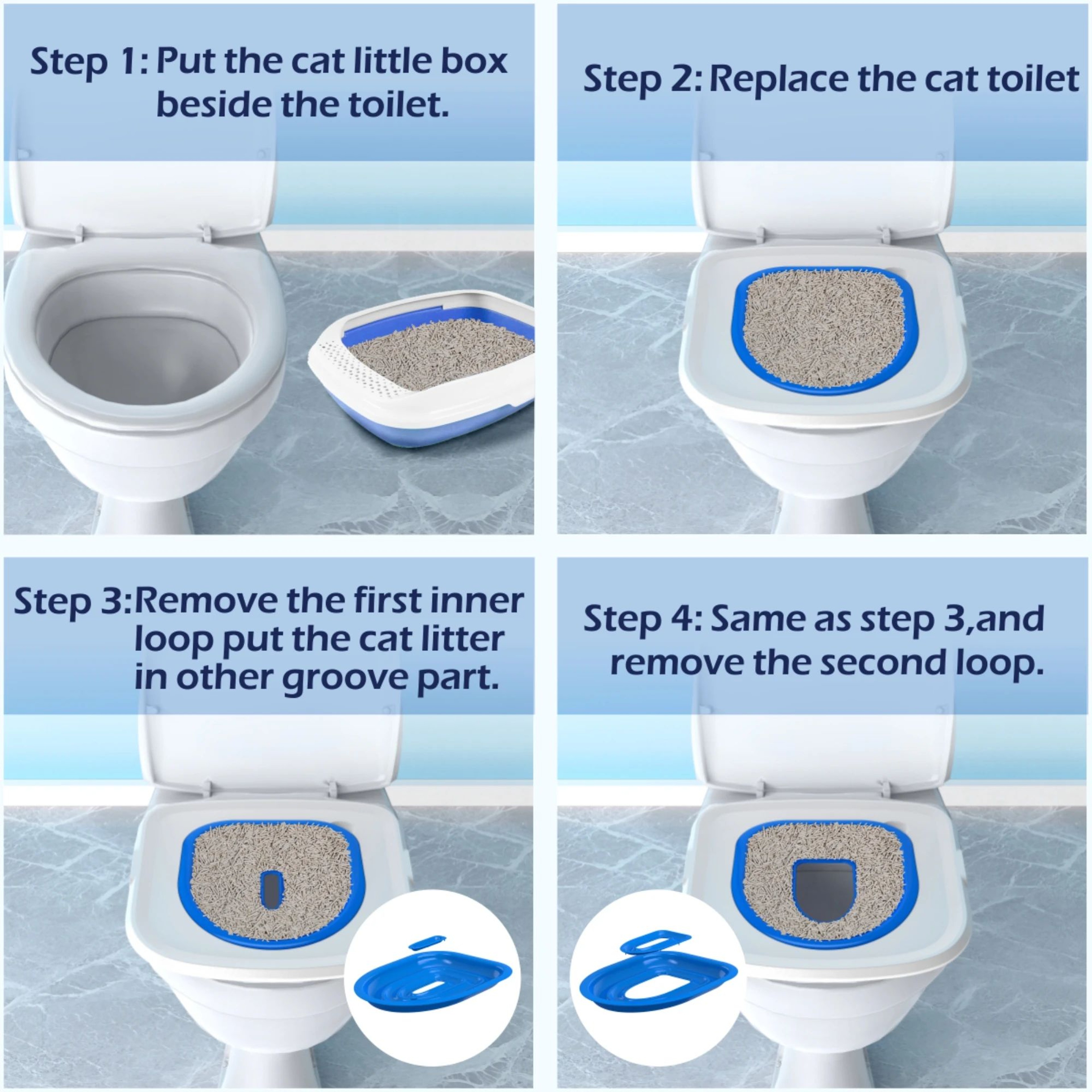 Reusable Pet Toilet Training Kit With Removable Sand Tray 10