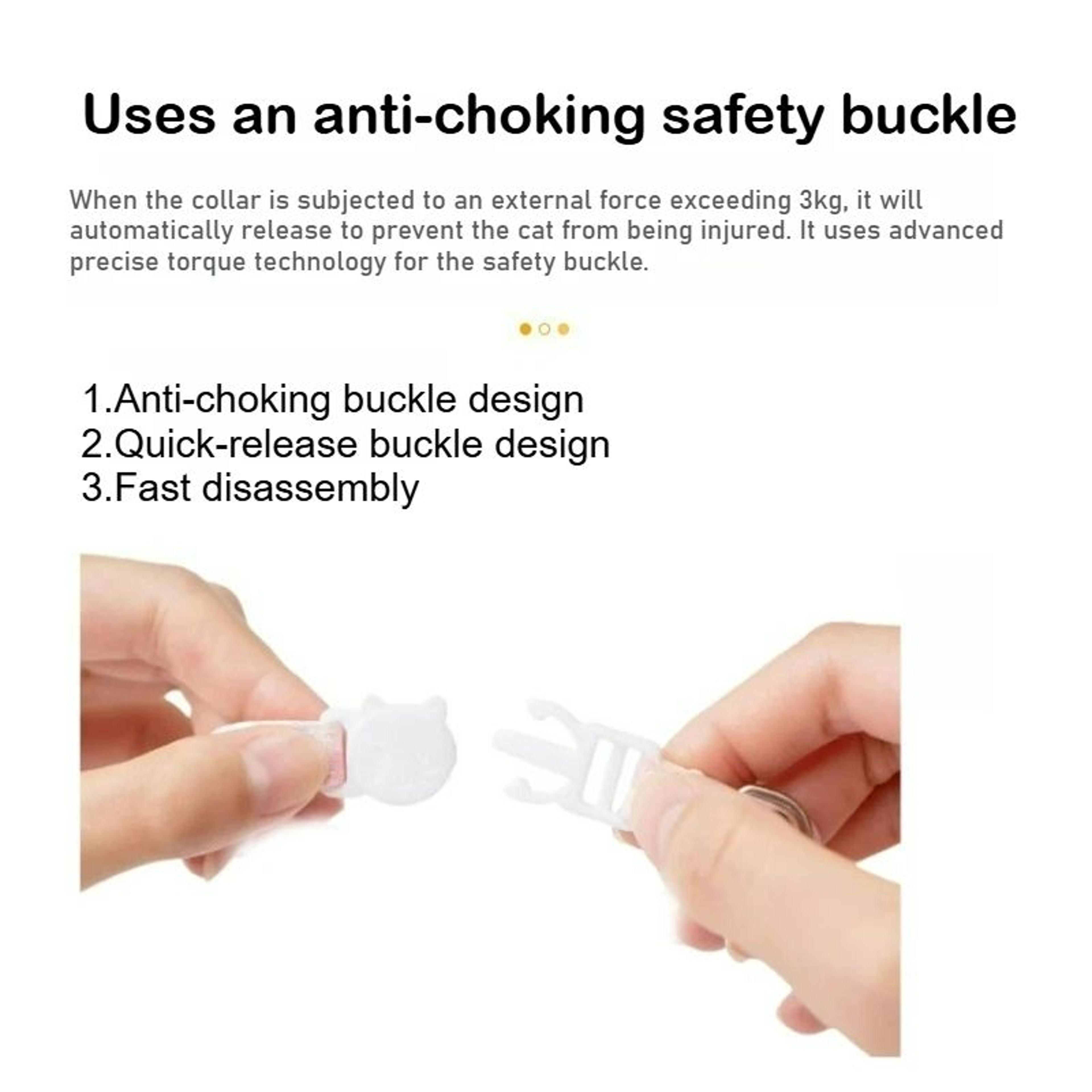 Adjustable AirTag Pet Tracker Collar With Breakaway Safety Buckle 3