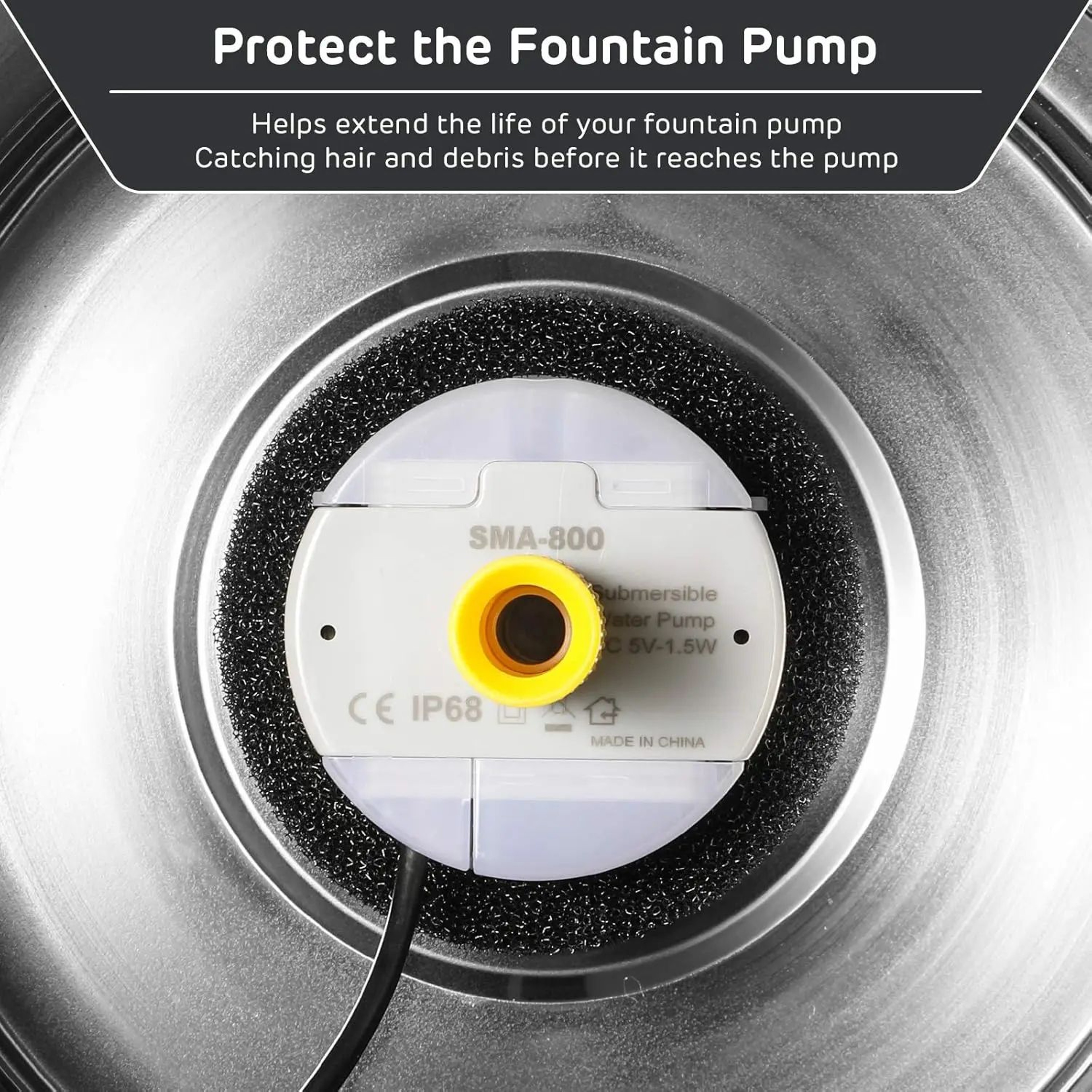 Replacement Foam Filters For Cat Water Fountain Pump 3