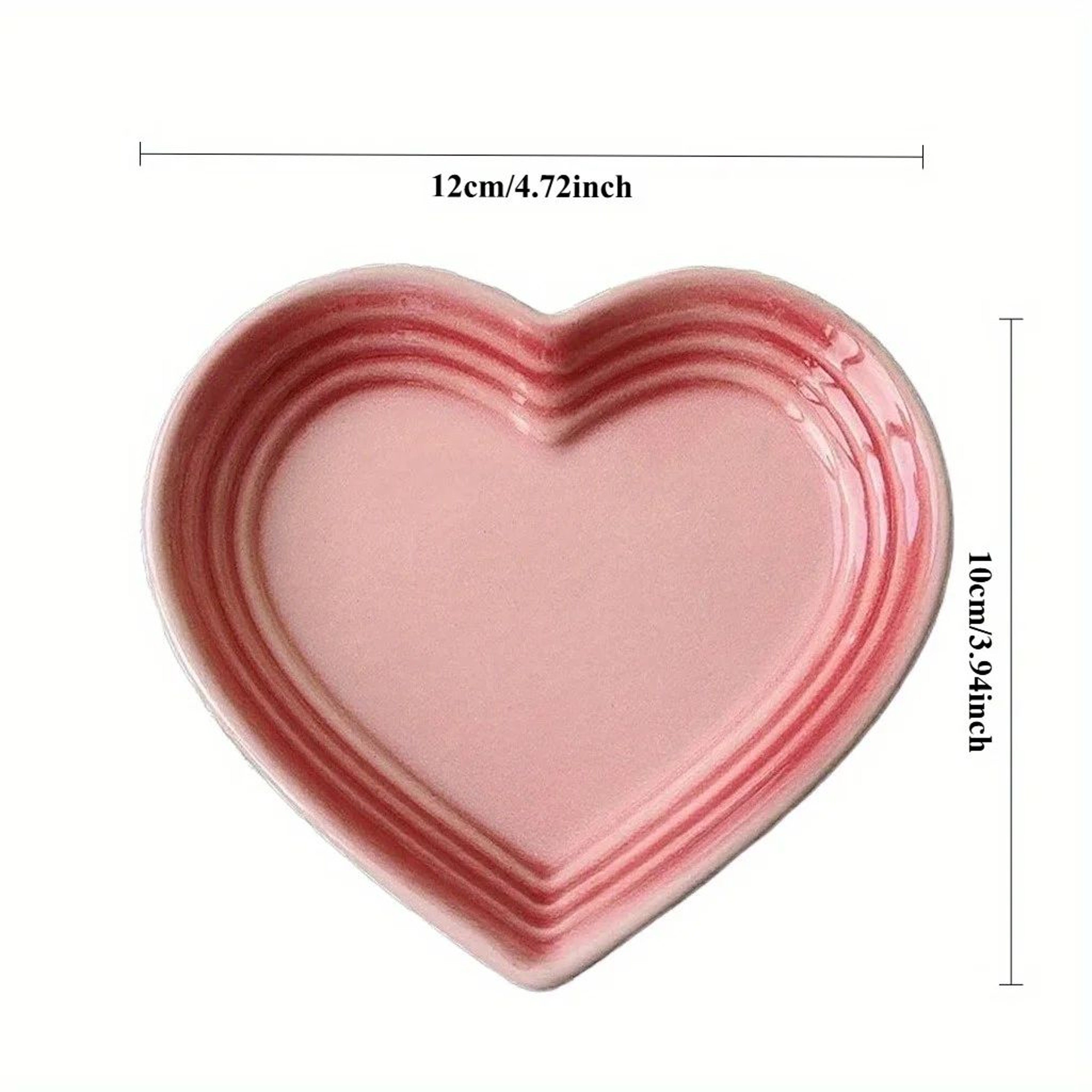 Heart Shaped Ceramic Pet Bowl With Anti Vomiting Elevated Design 1