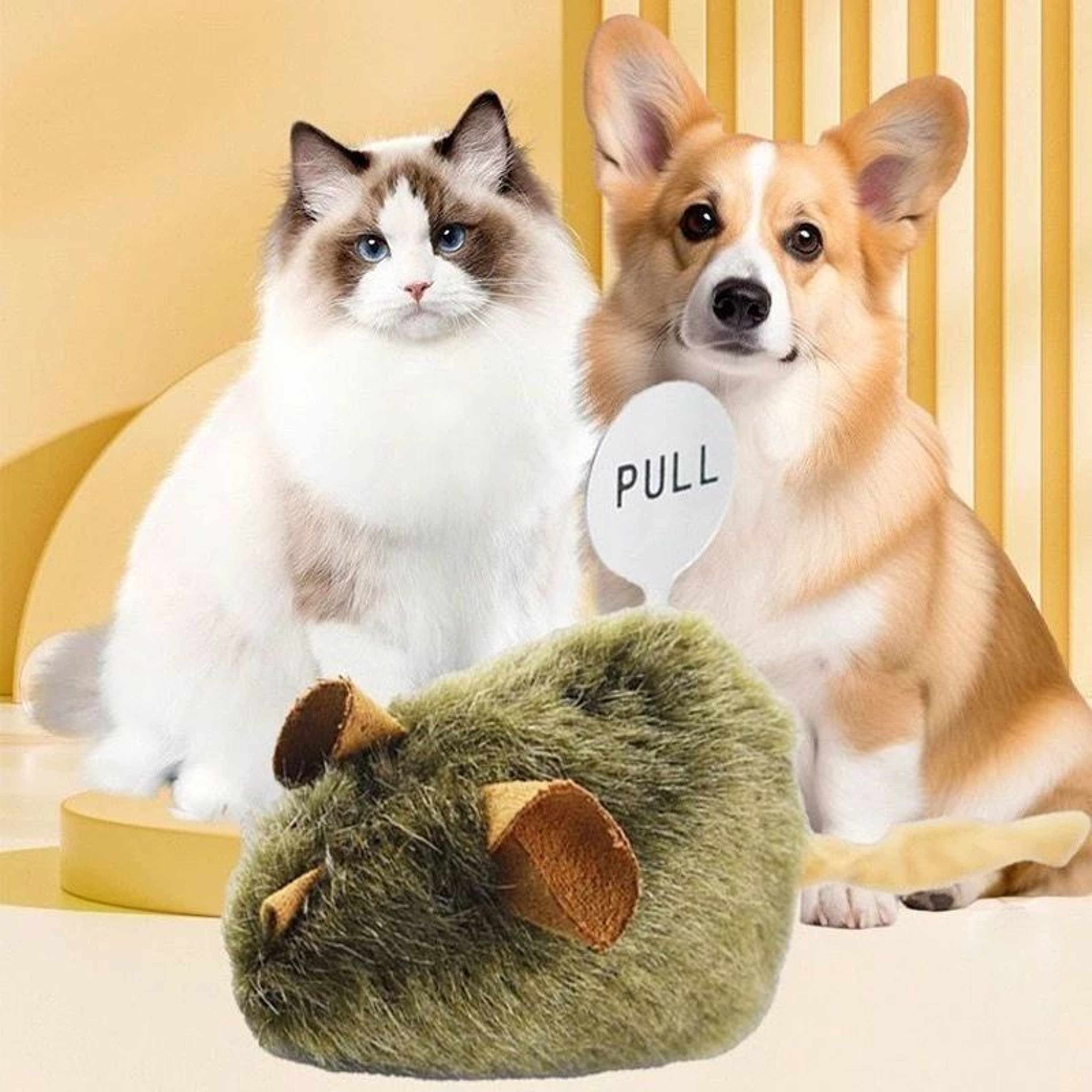 Smart Squeaky Mouse Plush Cat Toy With Sound Sensor 2