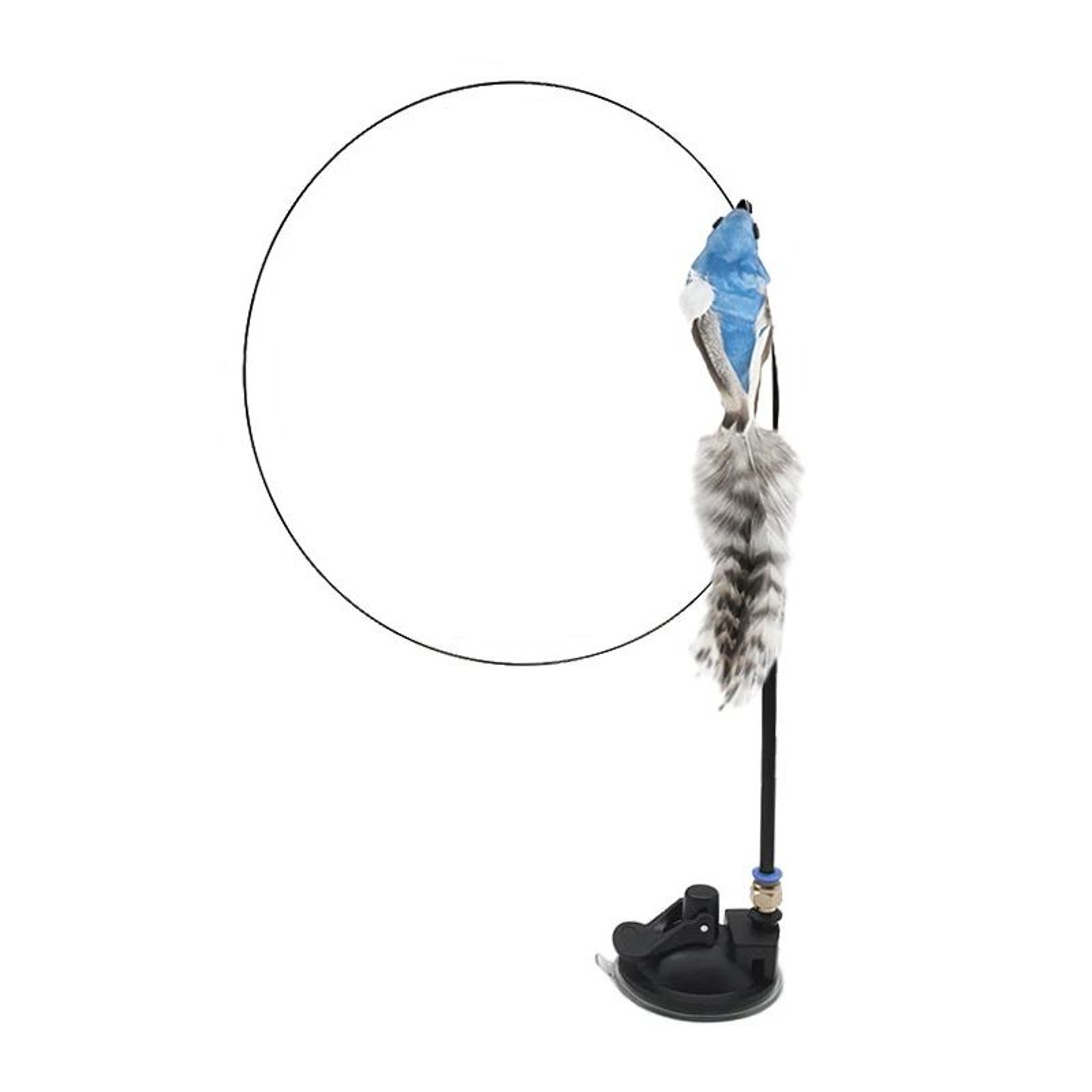 Interactive Feather Bird Teaser Wand Cat Toy 12