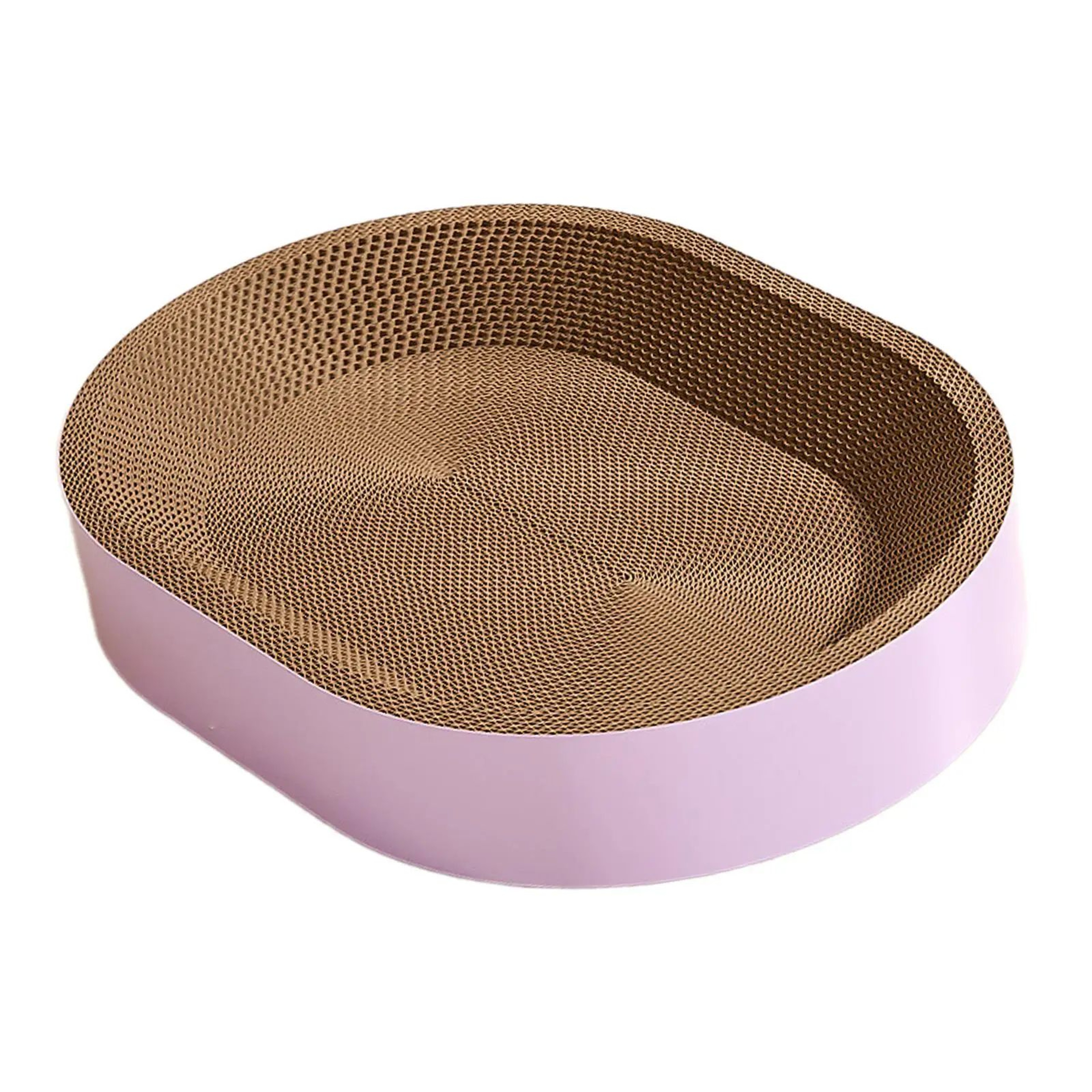 Oval Cardboard Cat Scratcher Bed 9